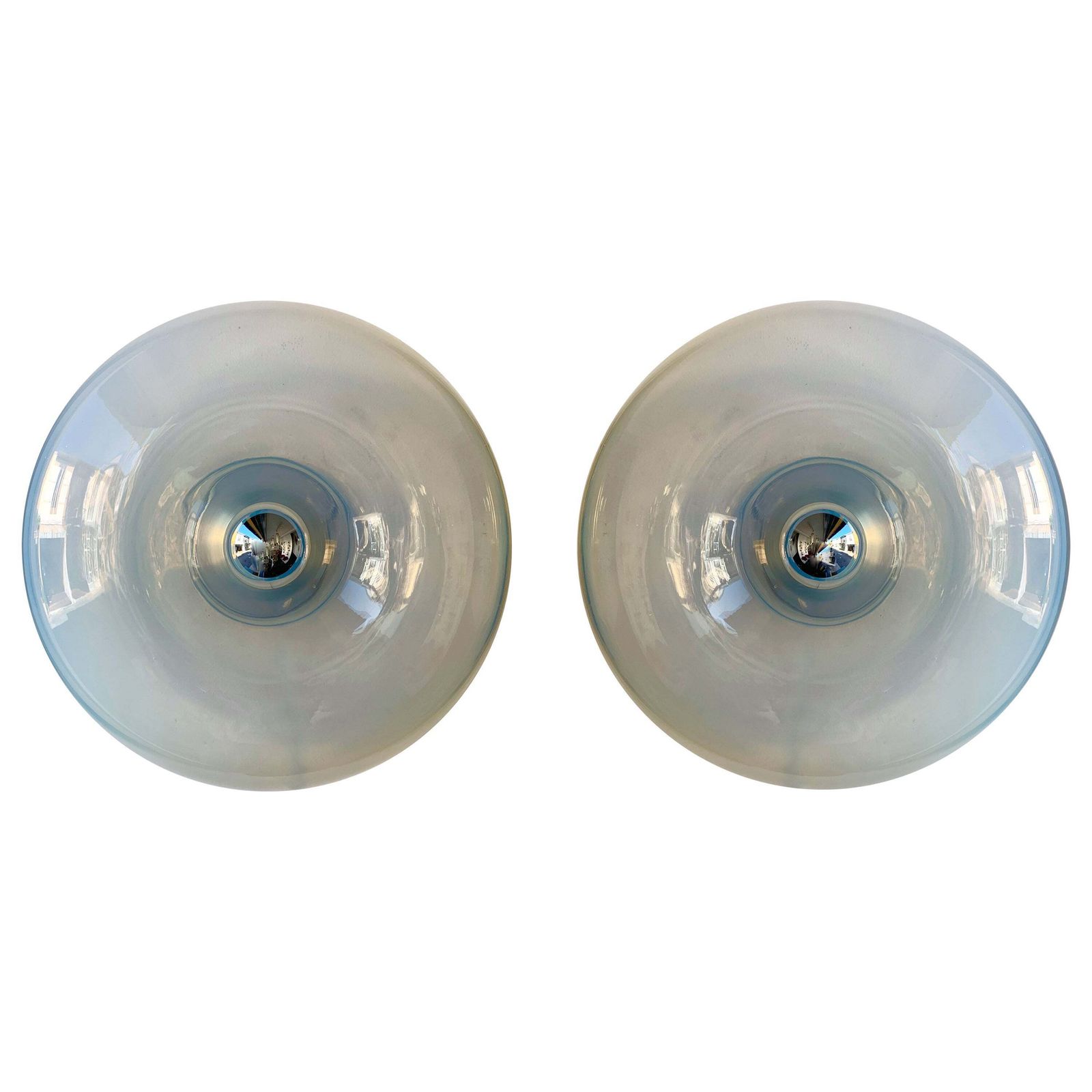 Pair Of Sconces Panta Murano Glass By Giusto Toso For Leucos, Italy, 1970s