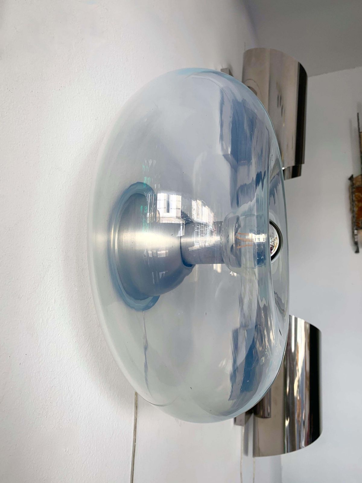 Pair Of Sconces Panta Murano Glass By Giusto Toso For Leucos, Italy, 1970s photo 4191.0