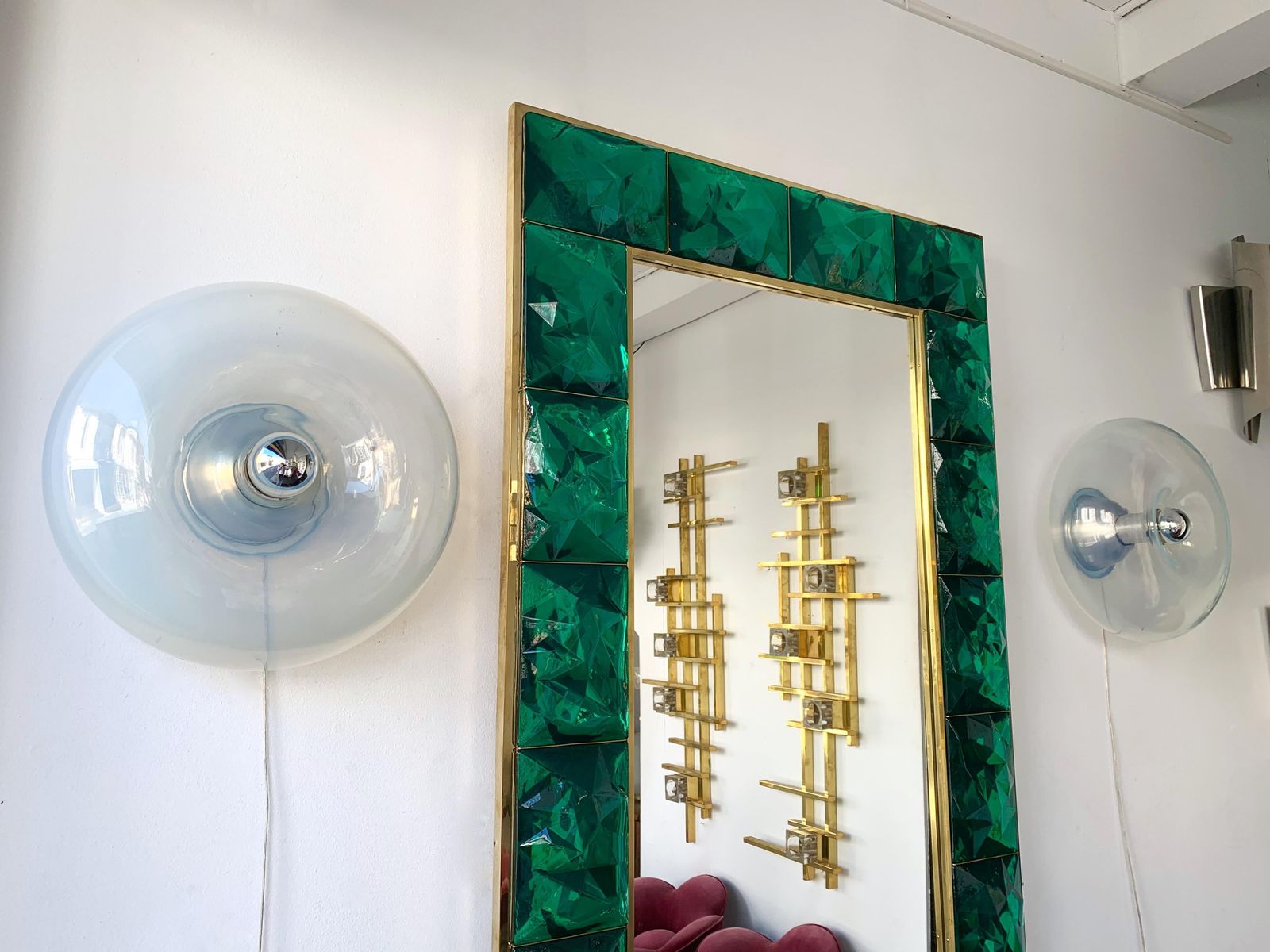 photo furniture Pair Of Sconces Panta Murano Glass By Giusto Toso For Leucos, Italy, 1970s