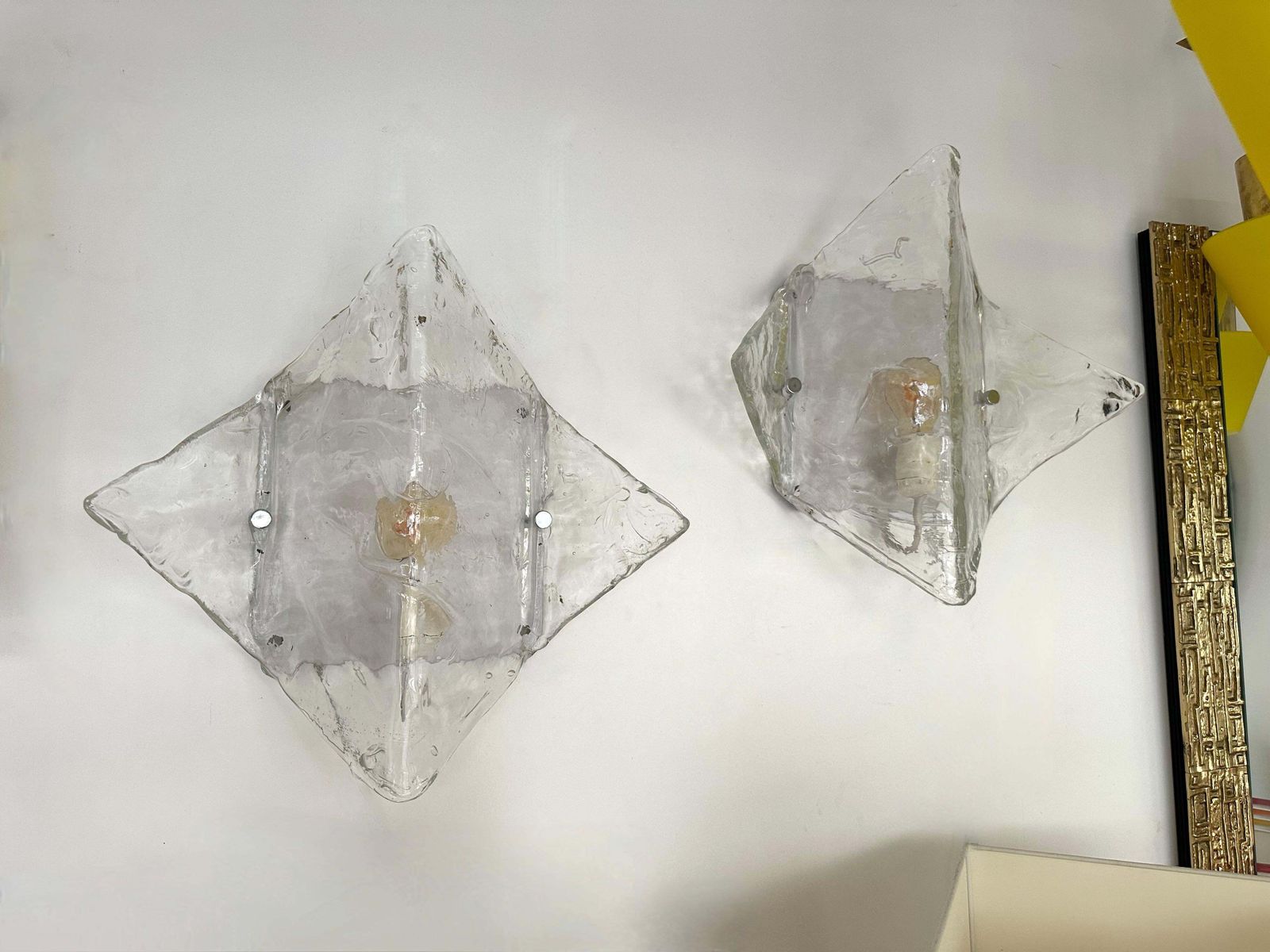 Pair Of Sconces Lp253 Murano Glass By Carlo Nason For Mazzega, Italy, 1970s photo vinterior