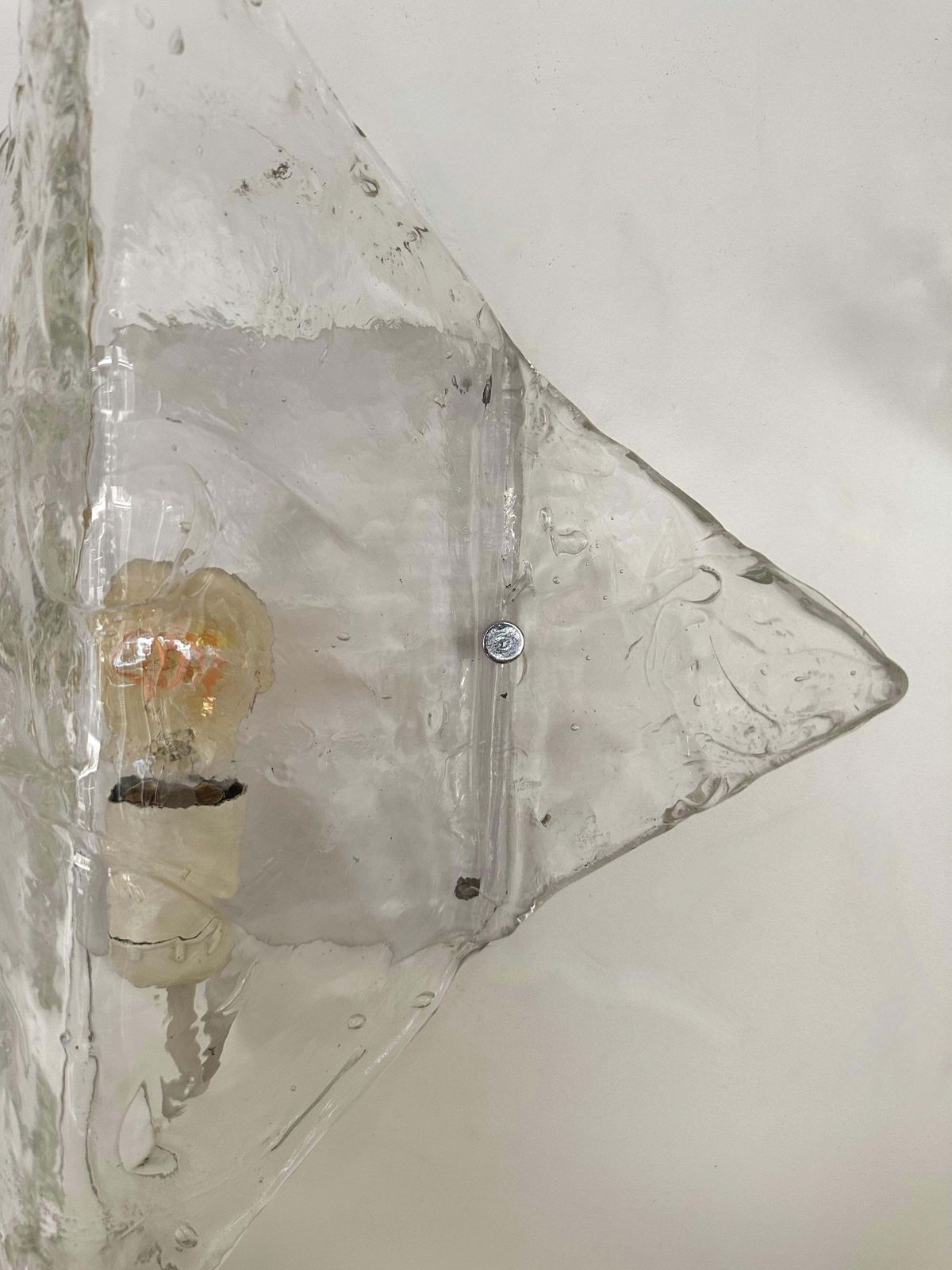 Lighting Pair Of Sconces Lp253 Murano Glass By Carlo Nason For Mazzega, Italy, 1970s photo