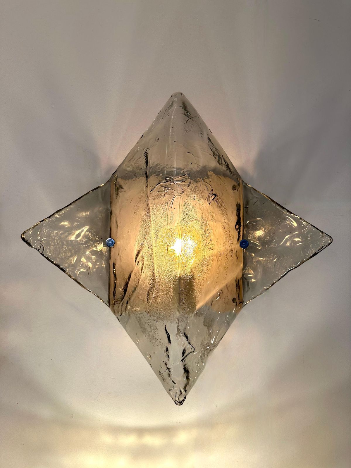 2993.0 Pair Of Sconces Lp253 Murano Glass By Carlo Nason For Mazzega, Italy, 1970s photo