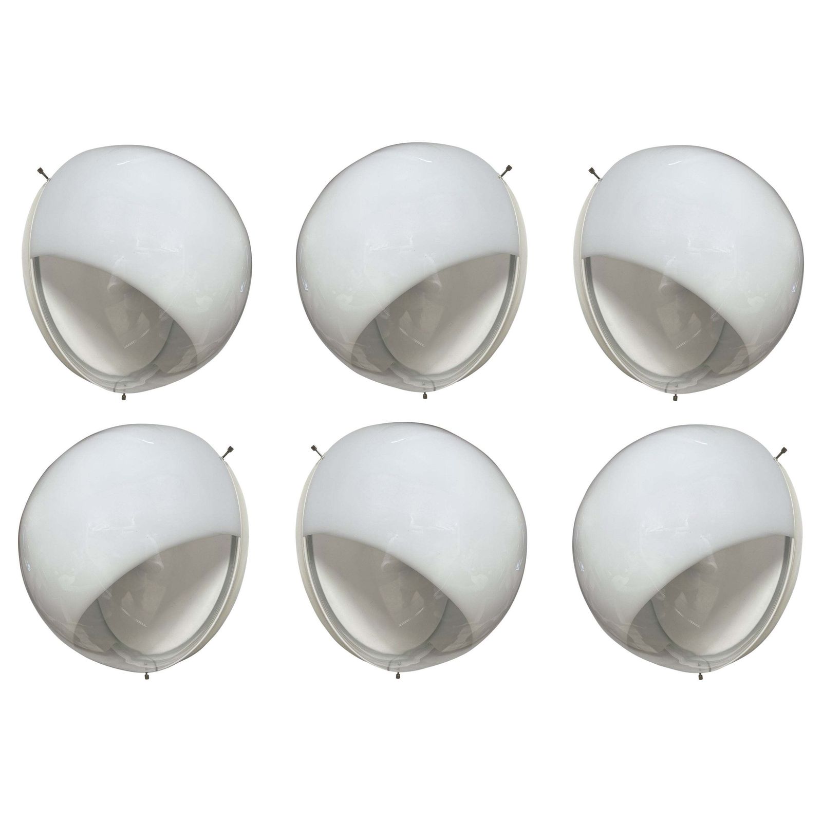 Pair Of Sconces Murano Glass Lp245 By Mazzega, Italy, 1970s