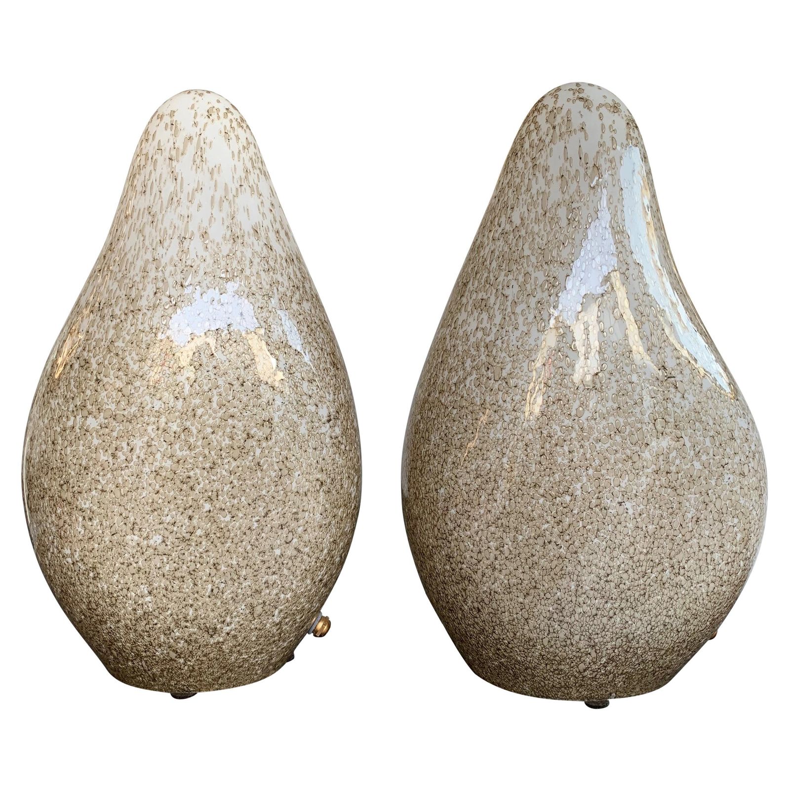 Pair Of Glass Lamps By La Murrina, Italy, 1970s