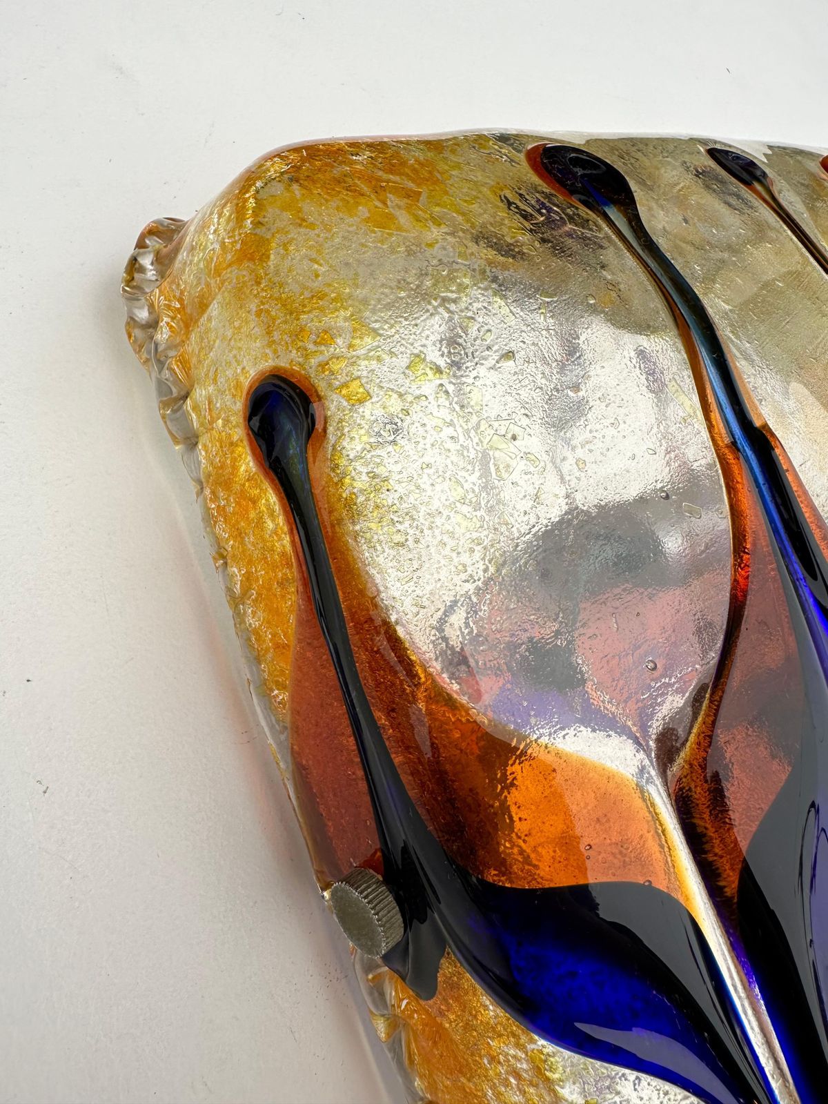 Pair Of Sconces Harlequin Murano Glass. Italy, 1970s photo vinterior