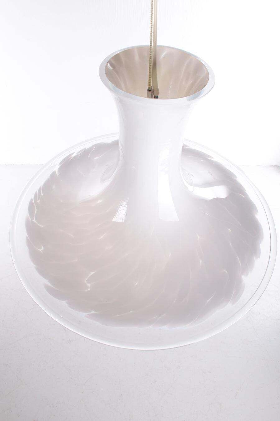 Holmegaard Royal Copenhagen "Mandarin" Pendant Lamp By Michael Bang, 1980s photo Lighting
