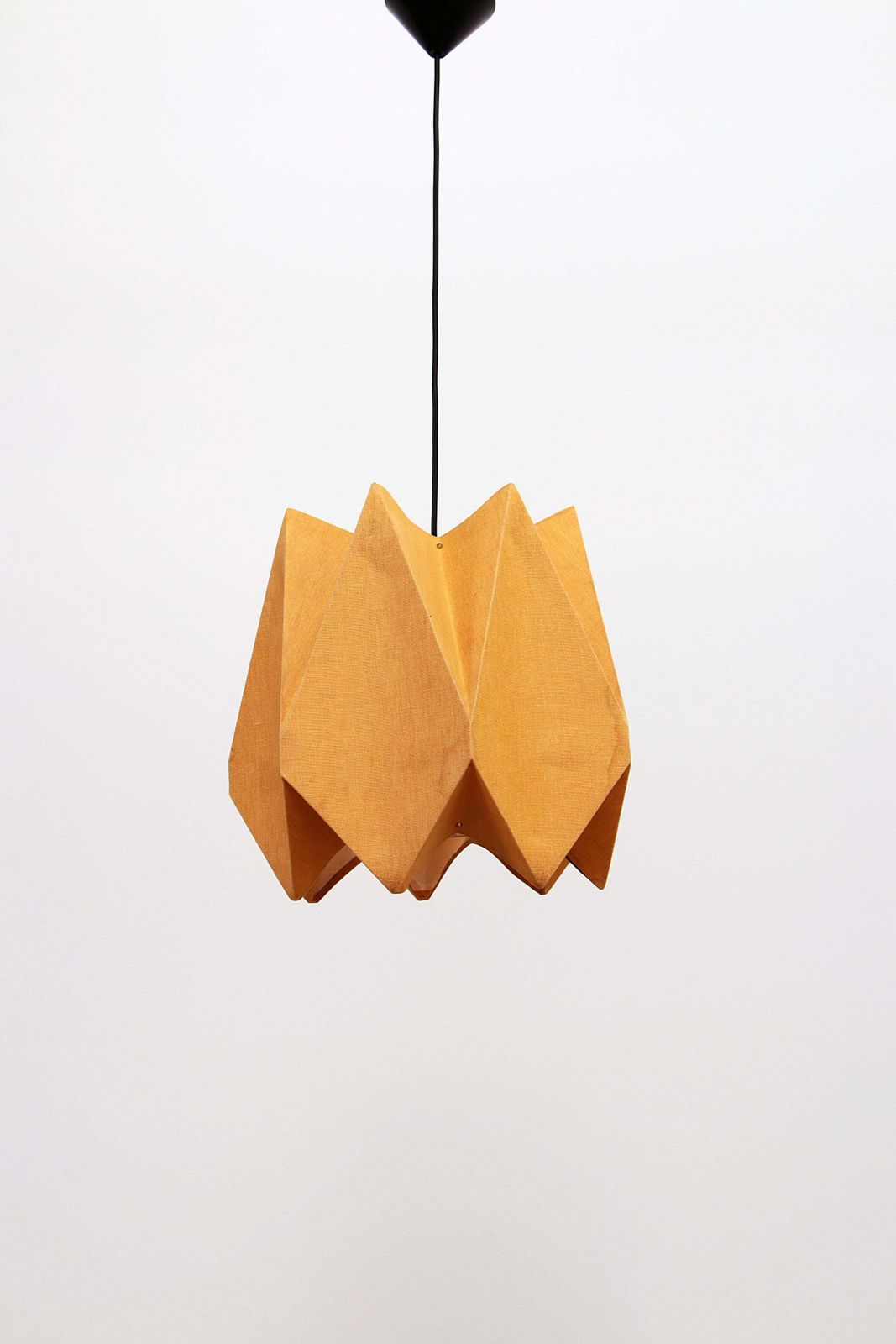 Orange Vintage Fabric Hanging Lamp, 1960s photo furniture