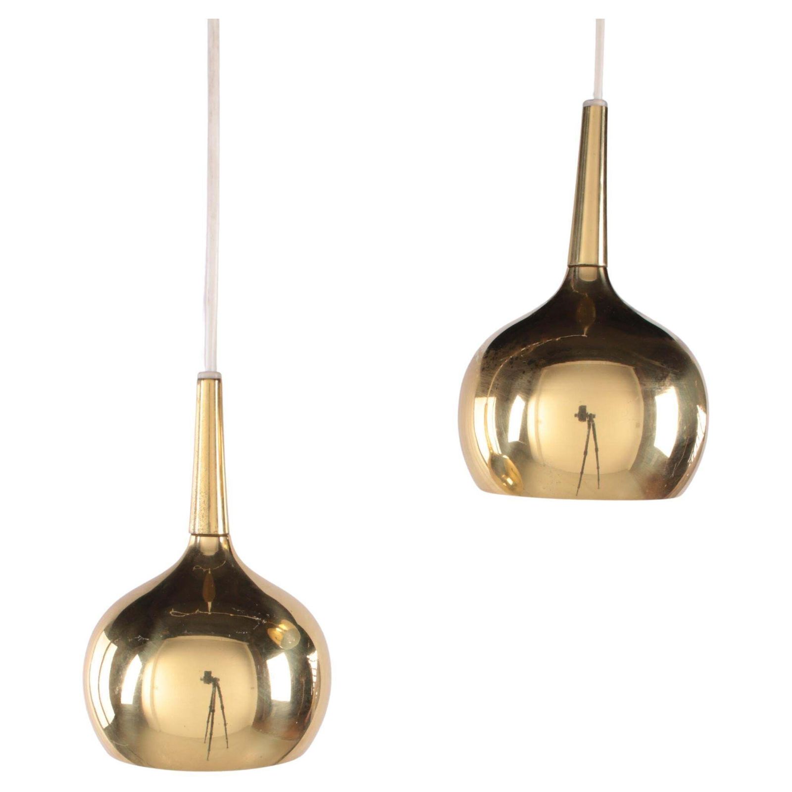 Pair Of Pendant Lamps By Hans Agne Jakobsson For Markaryd Ab, 60s