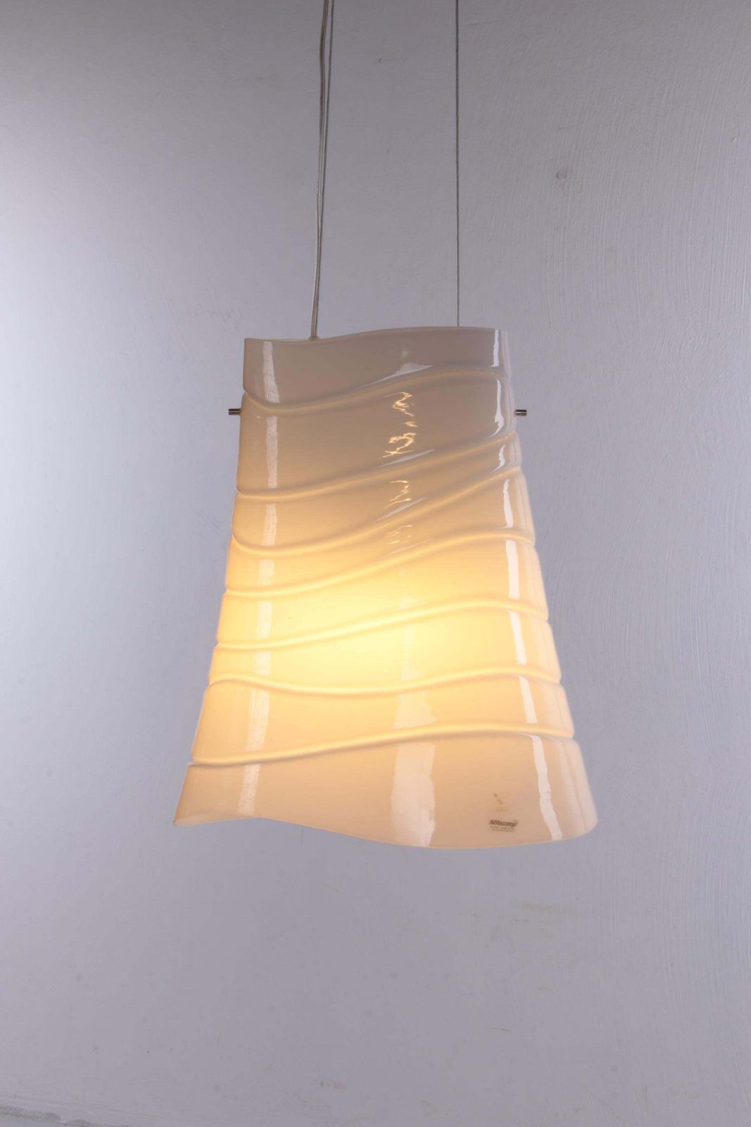 Italian Hanging Lamp Murano Glass Made By Avmazzega, 1990, Italy photo furniture