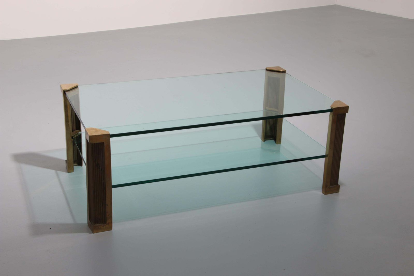 photo for sale Peter Ghyzcy Brass Salontable Model T14d 1970 Dutch Design
