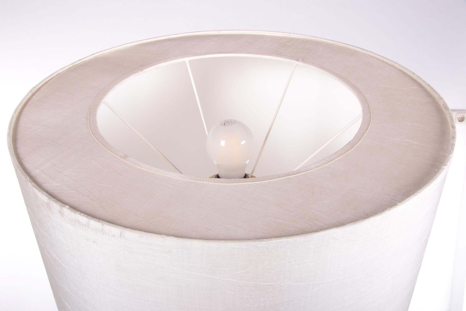 Large Floor Lamp With Chrome Stem And 3 Light Fittings In The Shade By Temde photo buy