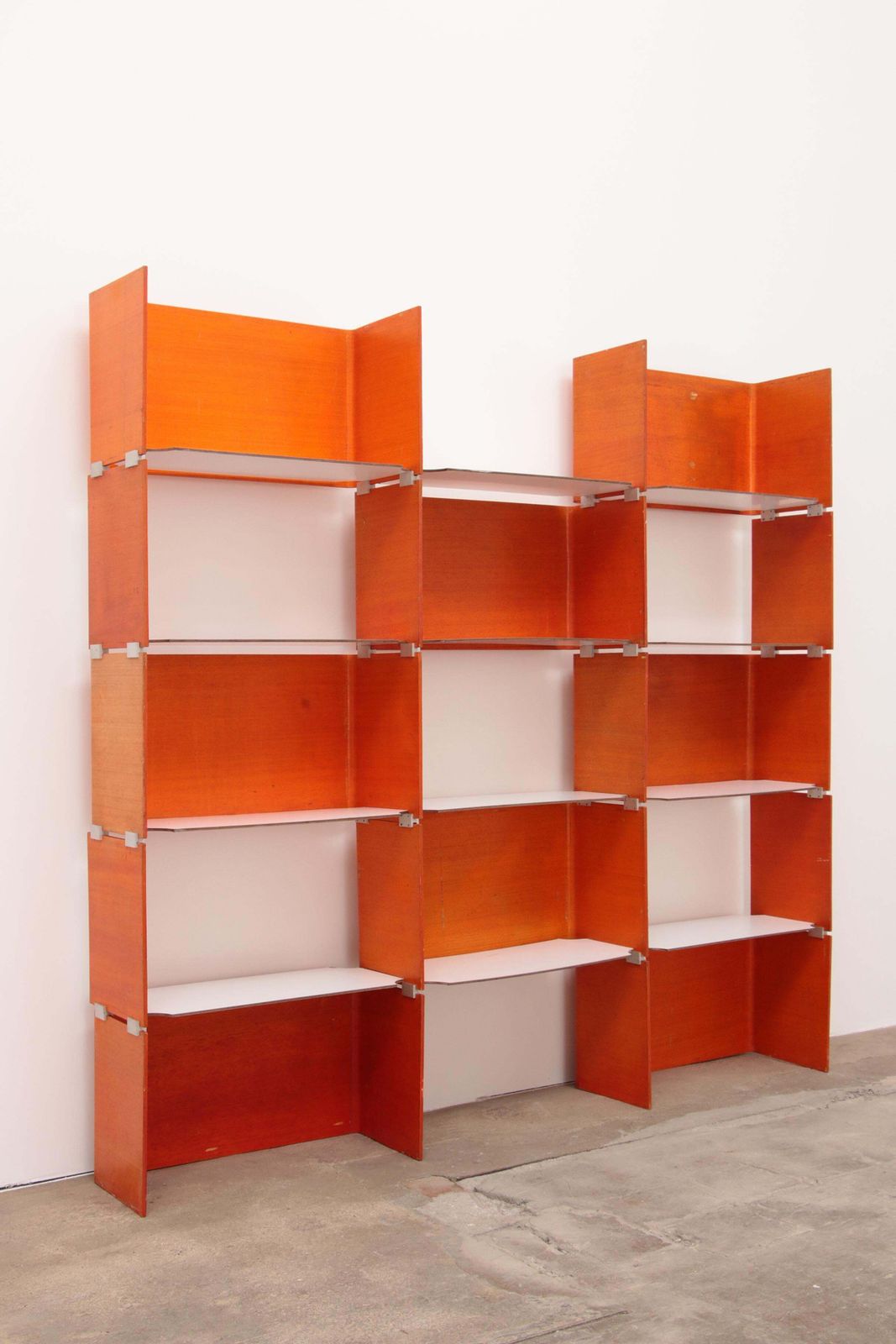 Modular French Wall Furniture Orange Made In The 60s photo buy