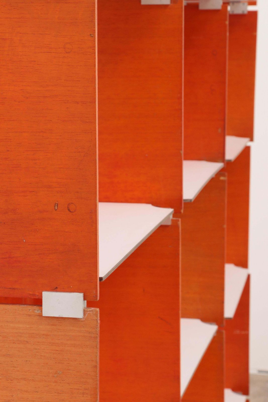 Modular French Wall Furniture Orange Made In The 60s photo vintage