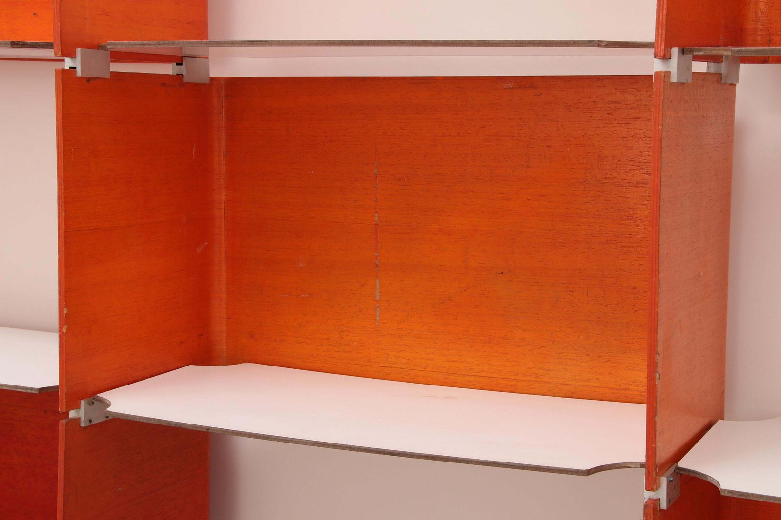 photo vinterior Modular French Wall Furniture Orange Made In The 60s