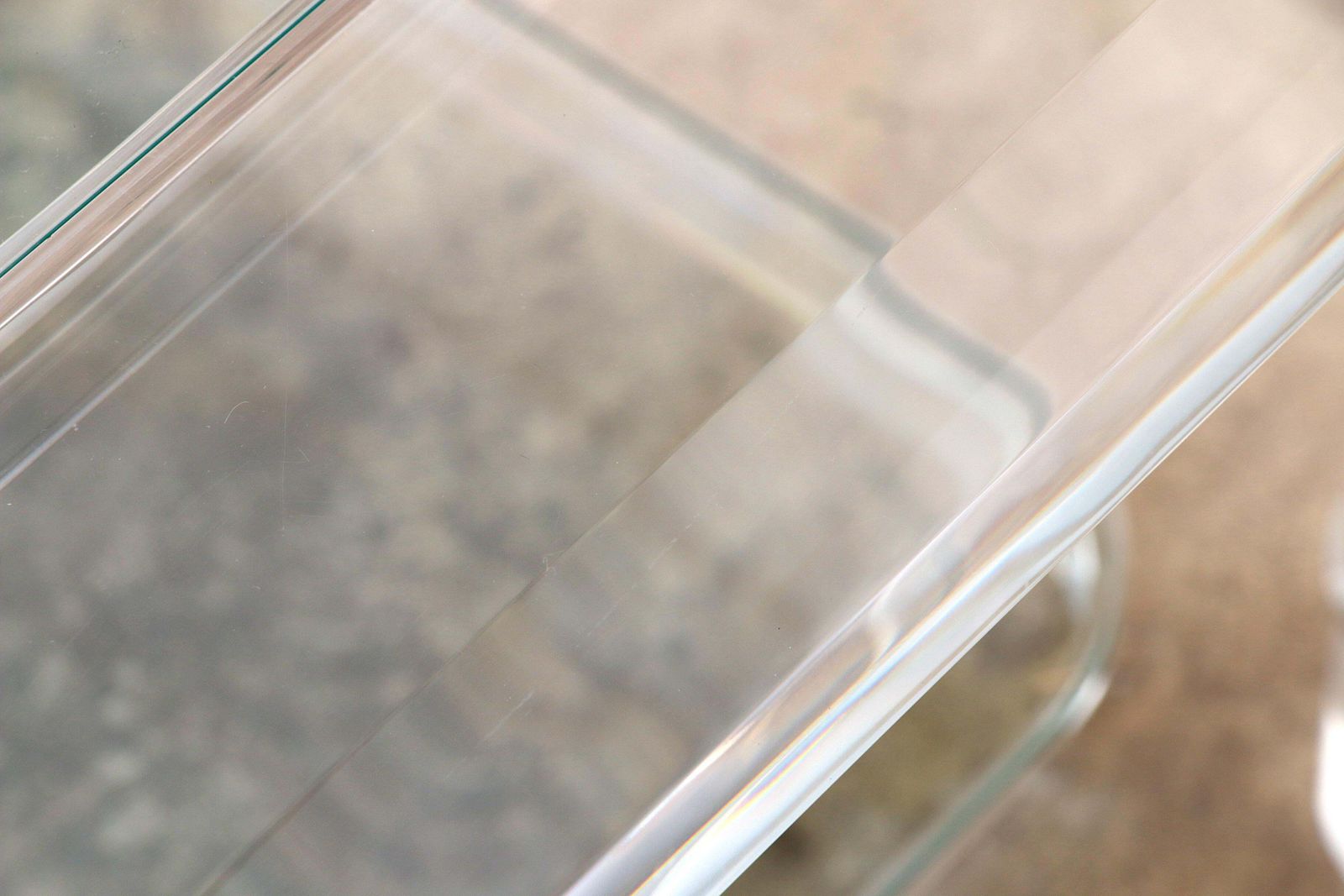 photo furniture French Coffee Table Lucite And Glass Maison Romeo, 1970s