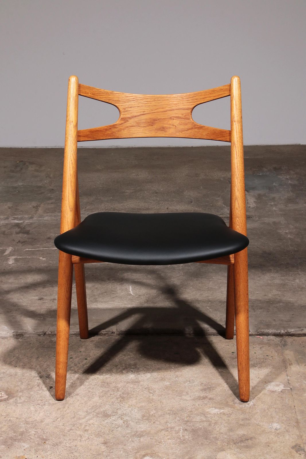 photo vintage Hans J Wegner Dining Room Set 8 Ch29 Sawbuck Chairs & At 310 Table