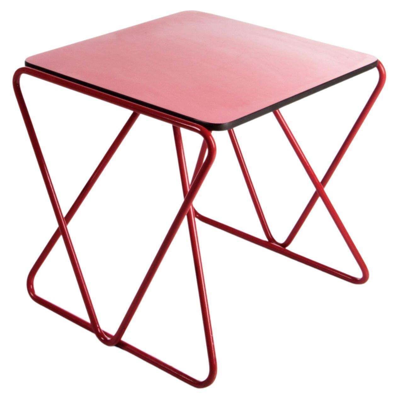 Rare Side Table Designed By Walter Antonis For I Form, Holland, 1978