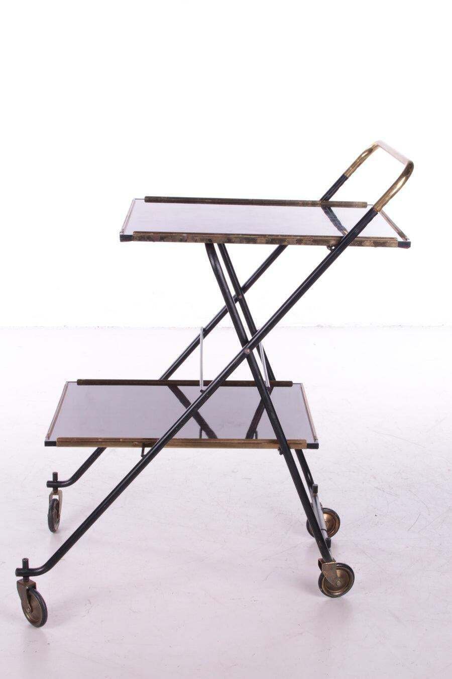 Vintage French Serving Trolley Or Drinks Trolley, 1960s photo furniture