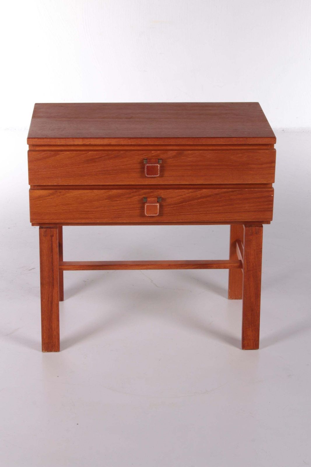 Vintage Teak Chest Of Drawers With Leather Handles By Fröseke Nybrofabrik, 1970s photo Furniture