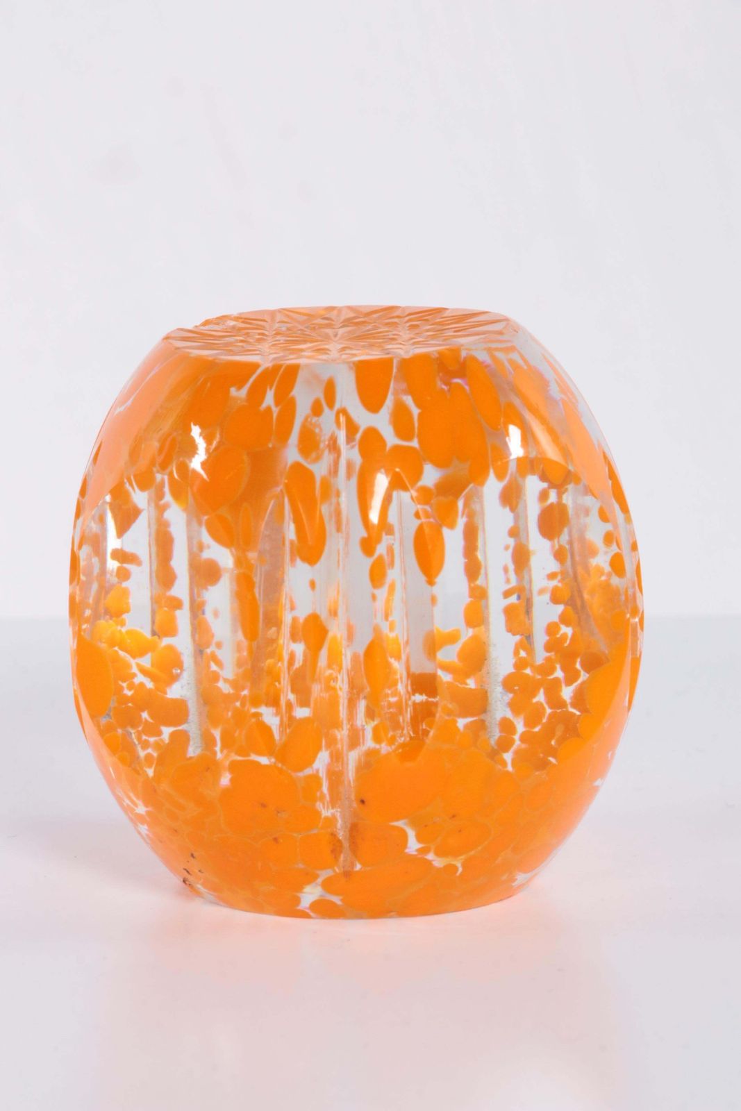 Paperweight With A Nice Sleek Finish And A Beautiful Orange Colour photo vintage