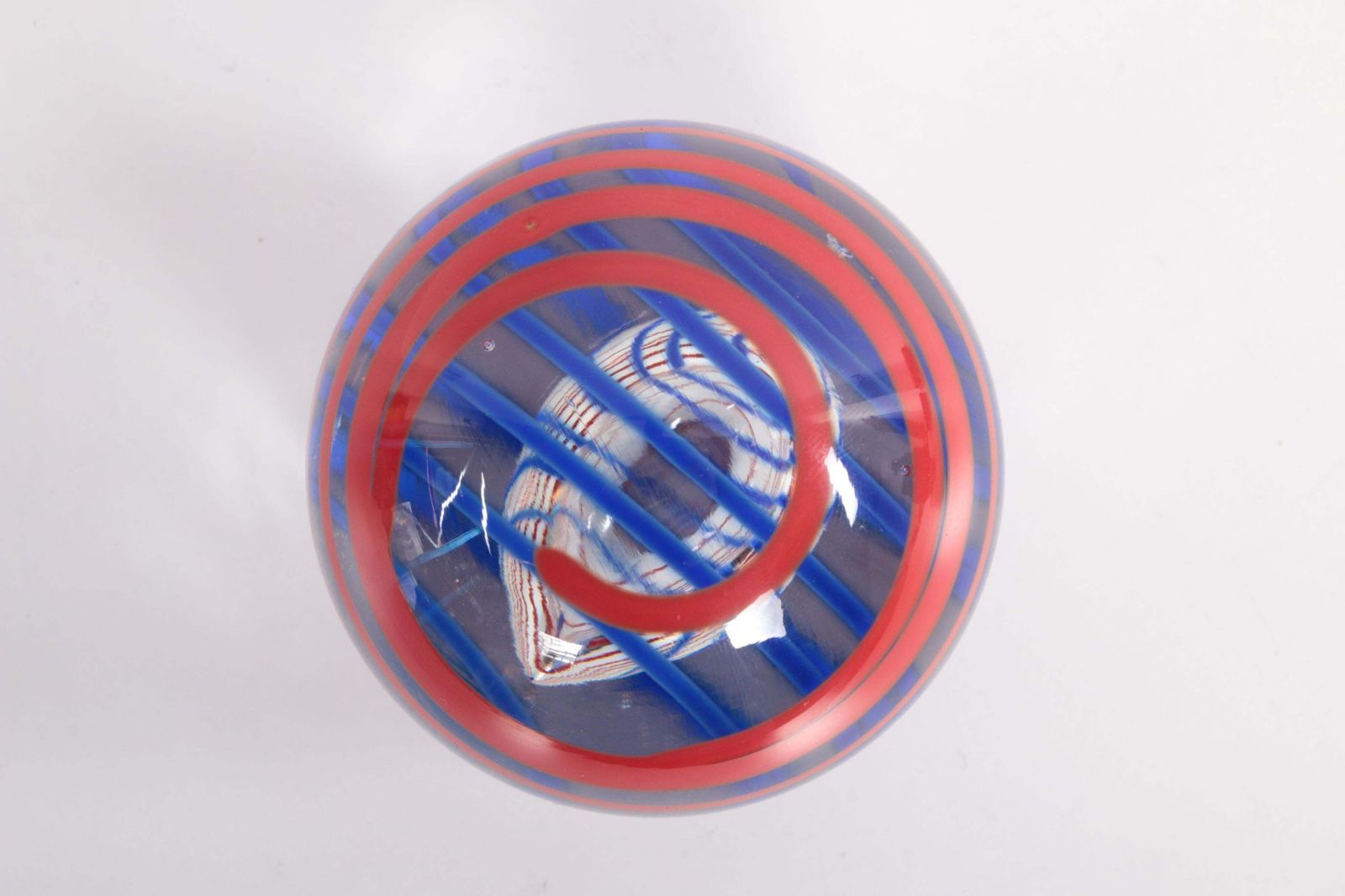 photo furniture Dutch Round Glass Paperweight Ball Signed With Oude Horn Leerdam W Heesen