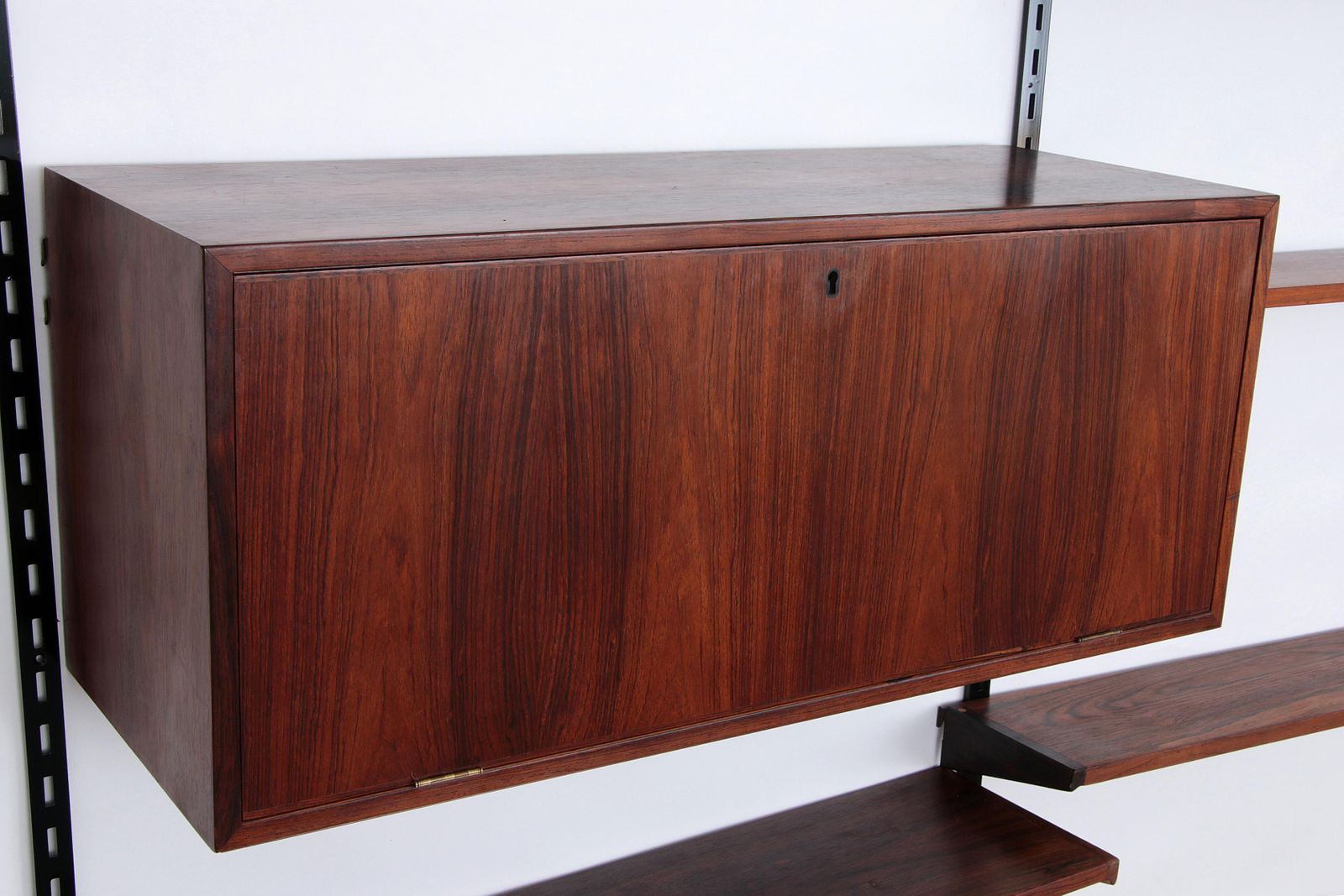 Modular Dark Wooden Wall System From Kai Kristiansen   Fm Møbler photo 7270.0