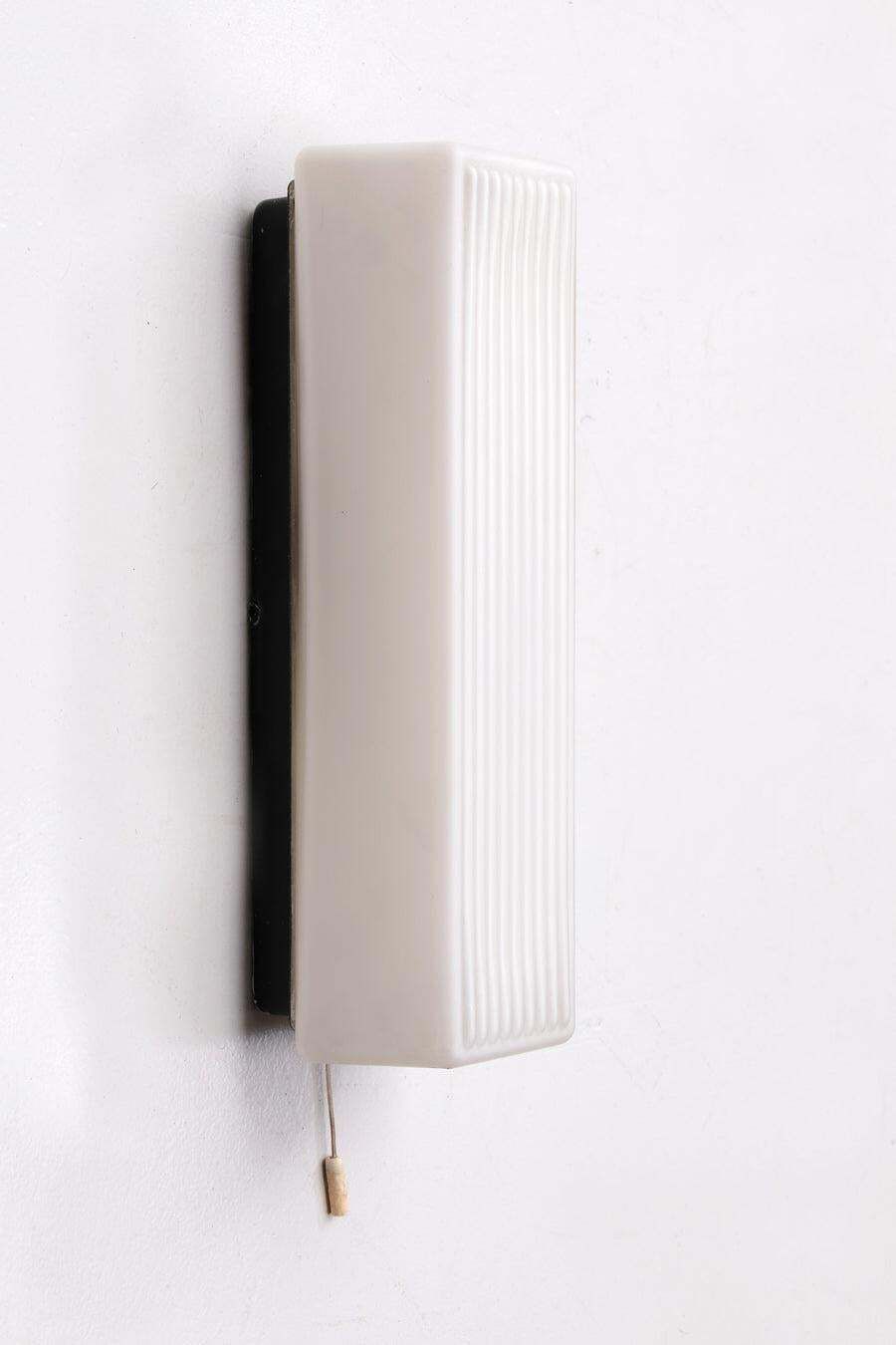 Wall Lamp Made Of Frosted Glass, Sleek Model, 1960, Germany photo for sale