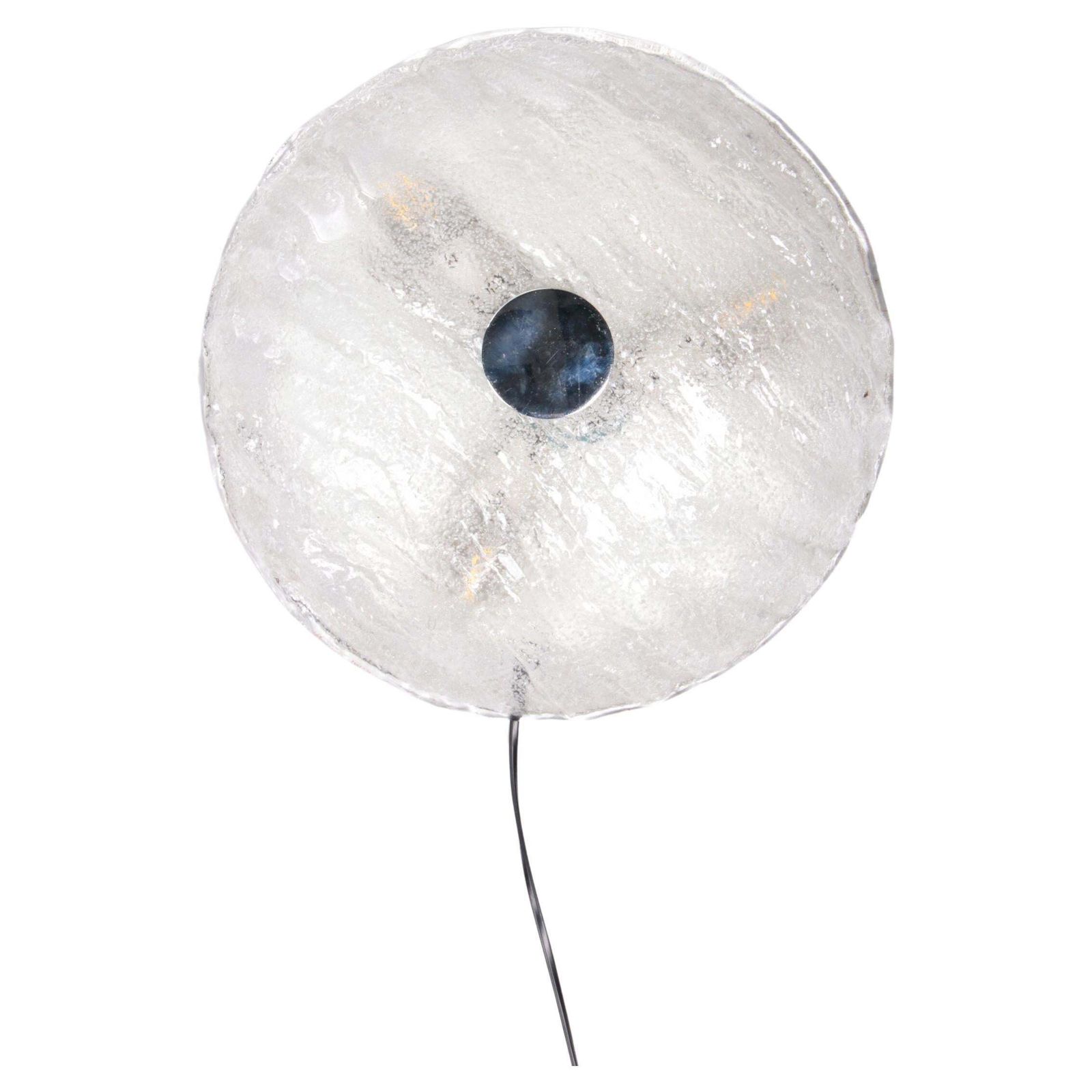 Vintage Ceiling Lamp With Chrome And Murano Glass, 1960s