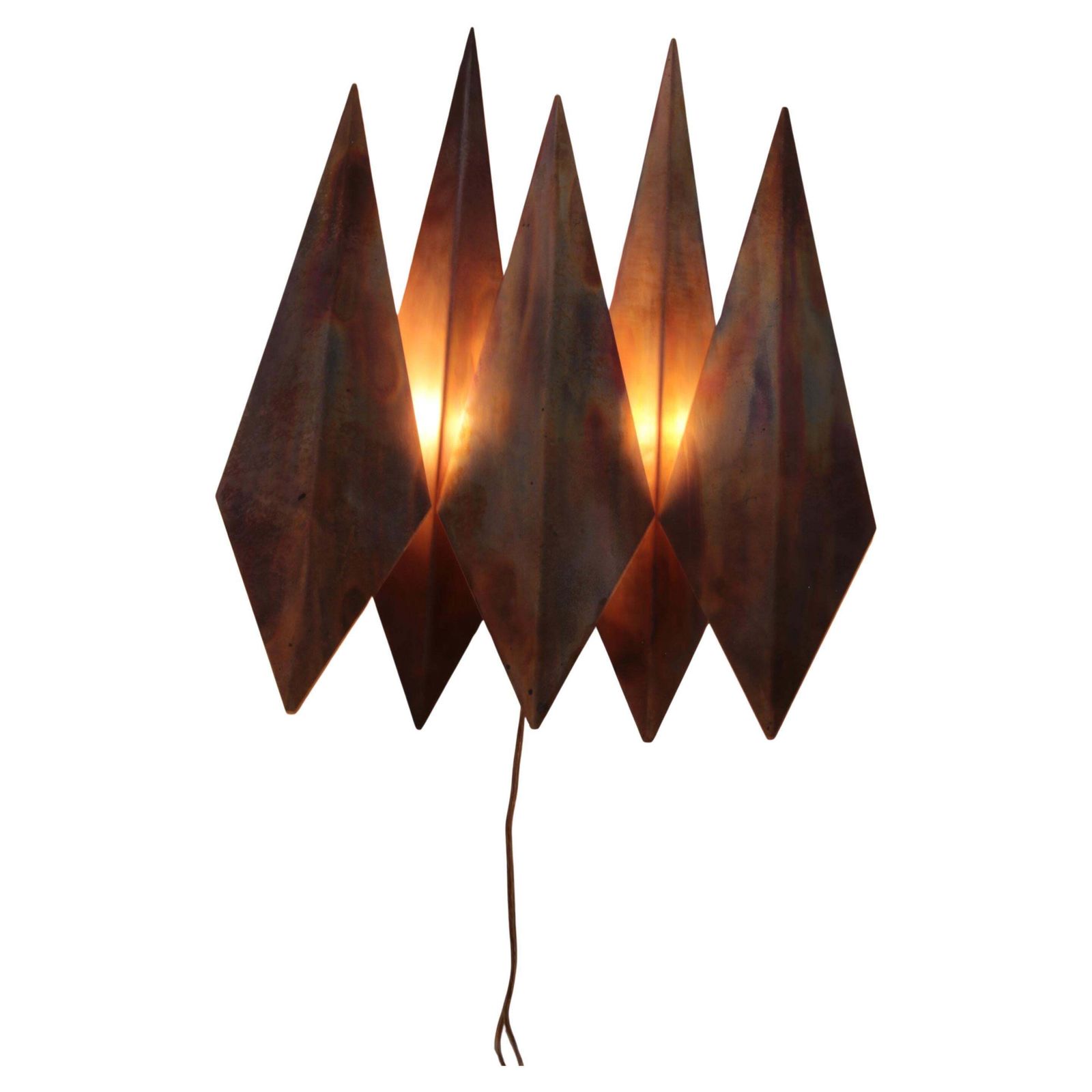 Danish Copper Walllamp From Svend Aage Holm Sorensen 1970