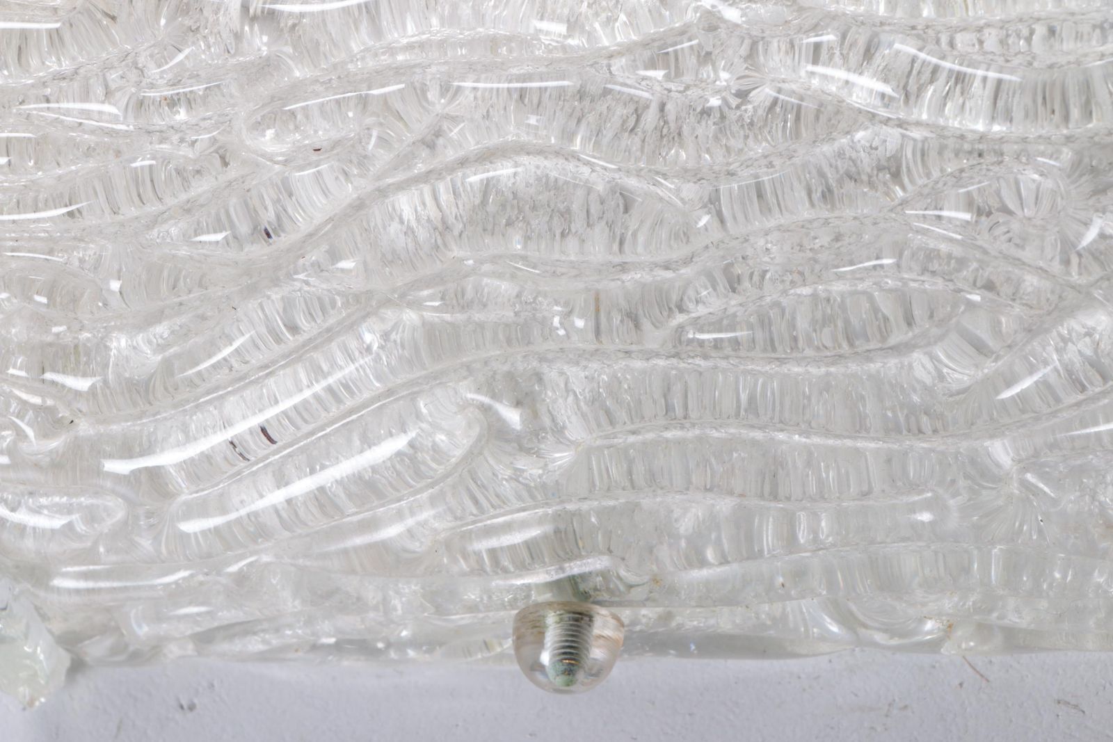 Lighting Xxl Ice Wall Lamp By Hillebrand 60 Cm Long Made In 1960 photo