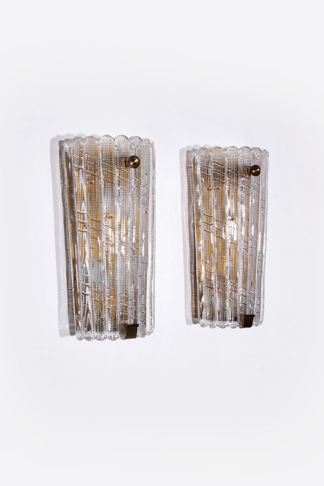 Orrefors Design Xxl Wall Lamps By Carl Fagerlund Glass And Brass, 1960s photo furniture