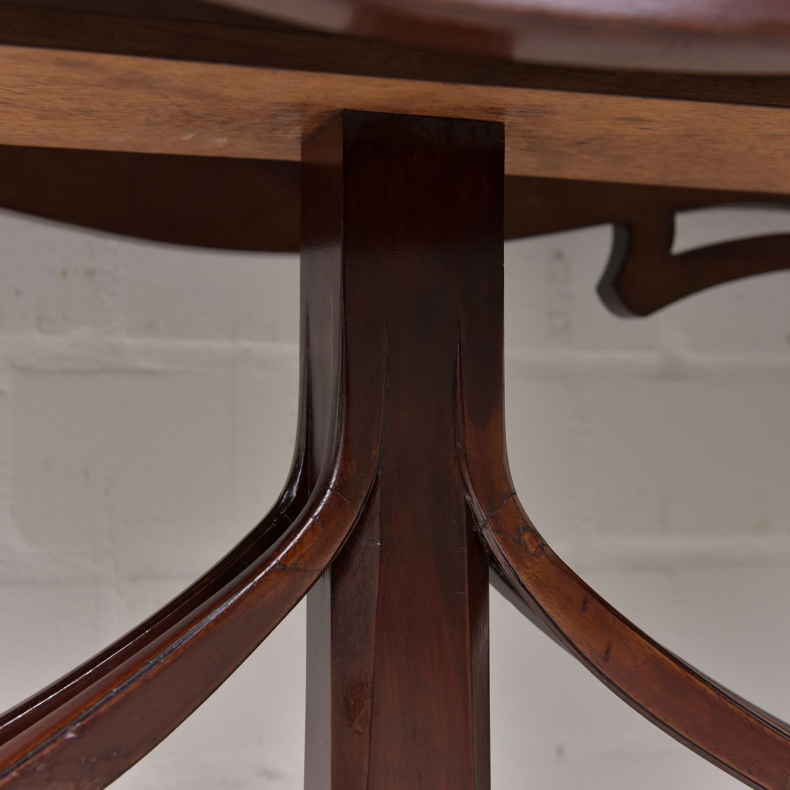 photo for sale Antique! Dining Table Restored Art Nouveau Mahogany Narrow Extendable