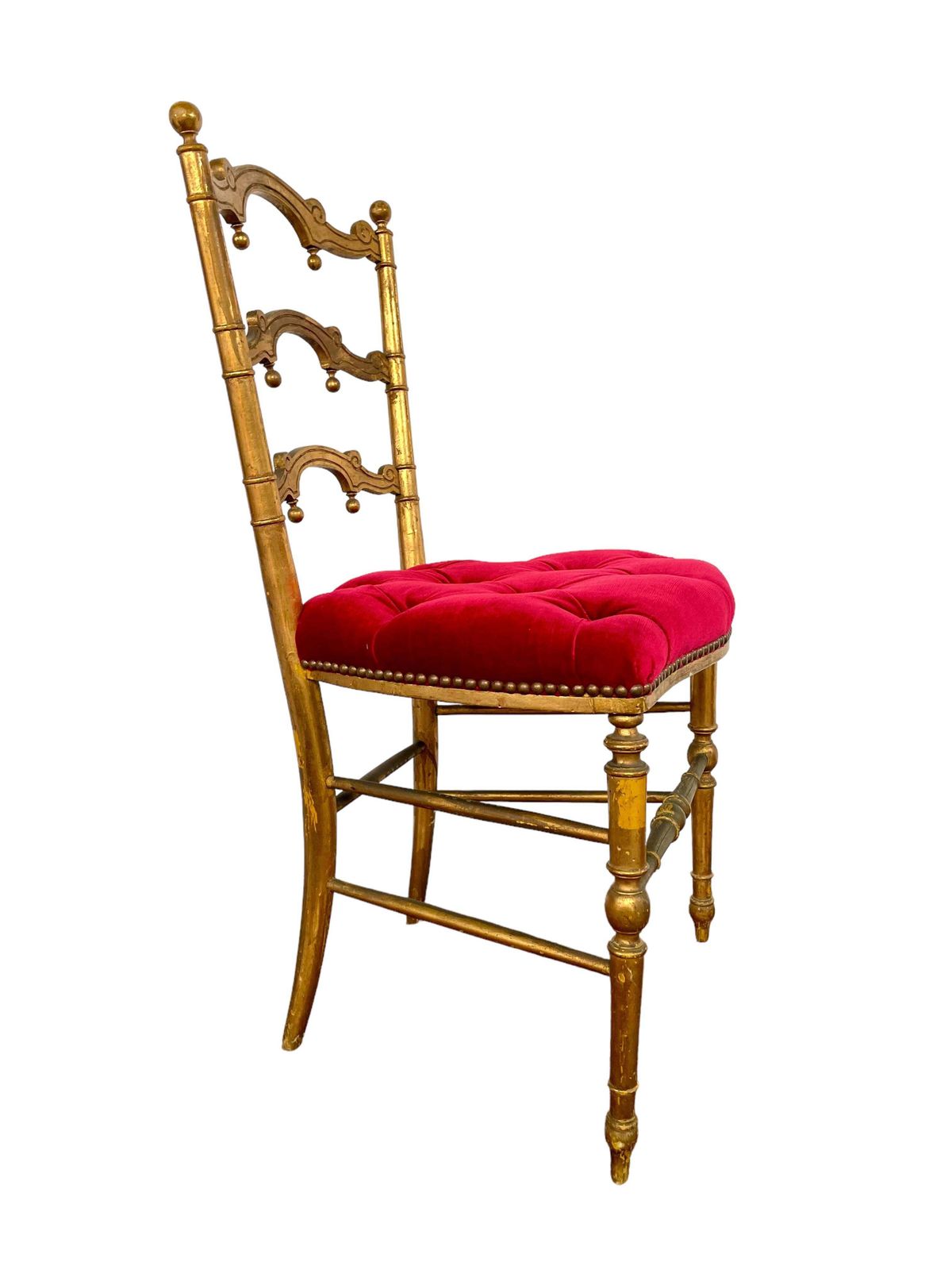photo furniture 1880s Set Of 2 French Giltwood Opera Chairs