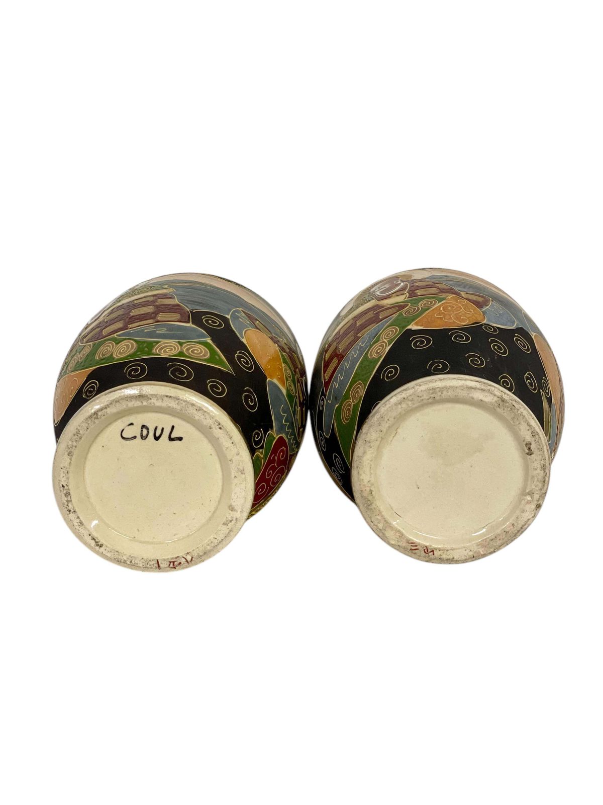 Home Decor Pair Of Early 20th Century Japanese Satsuma Vases photo