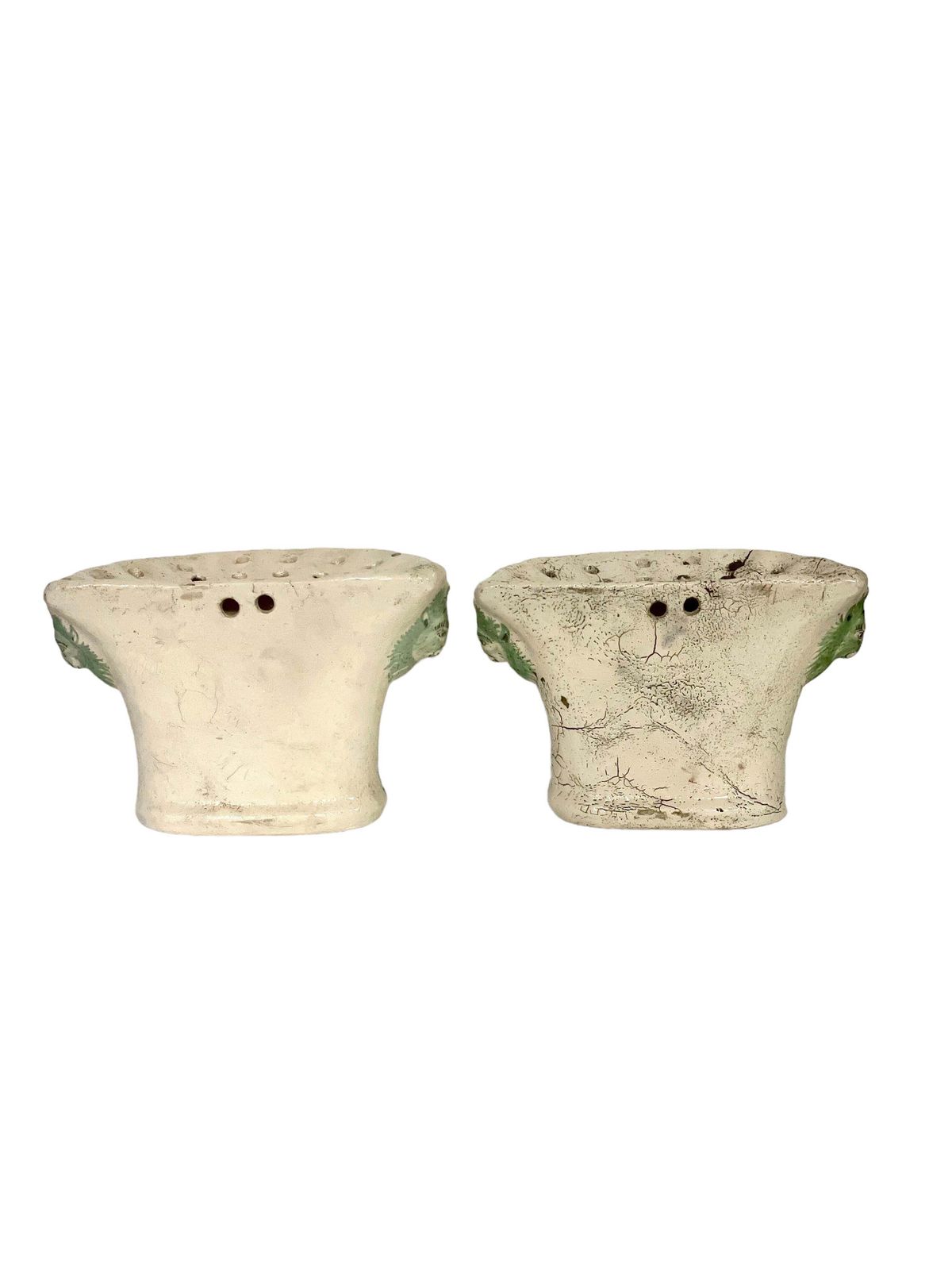 Pair Of 18th Century Terracotta 'Bouquetières', Or Flower Vases photo Home Decor