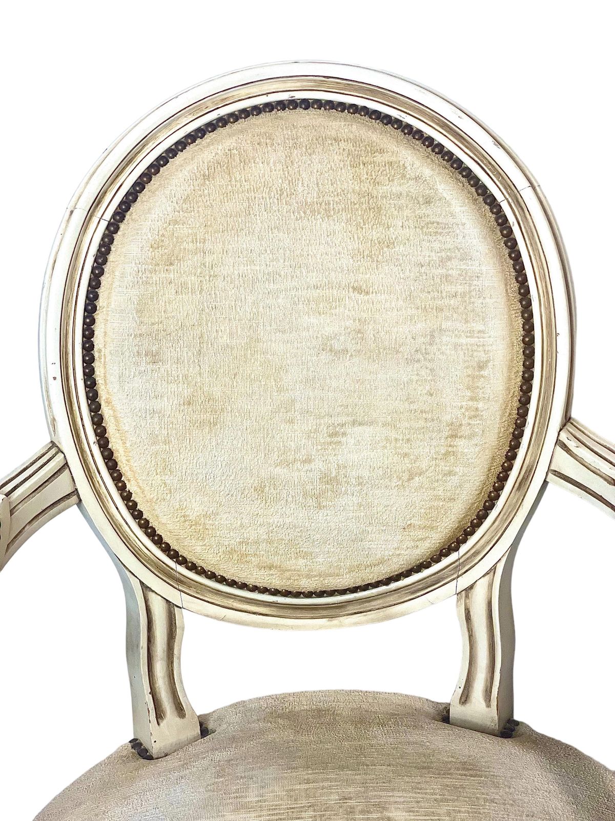 19th Century Pair Of French Louis XVI Style Cabriolet Armchairs photo for sale