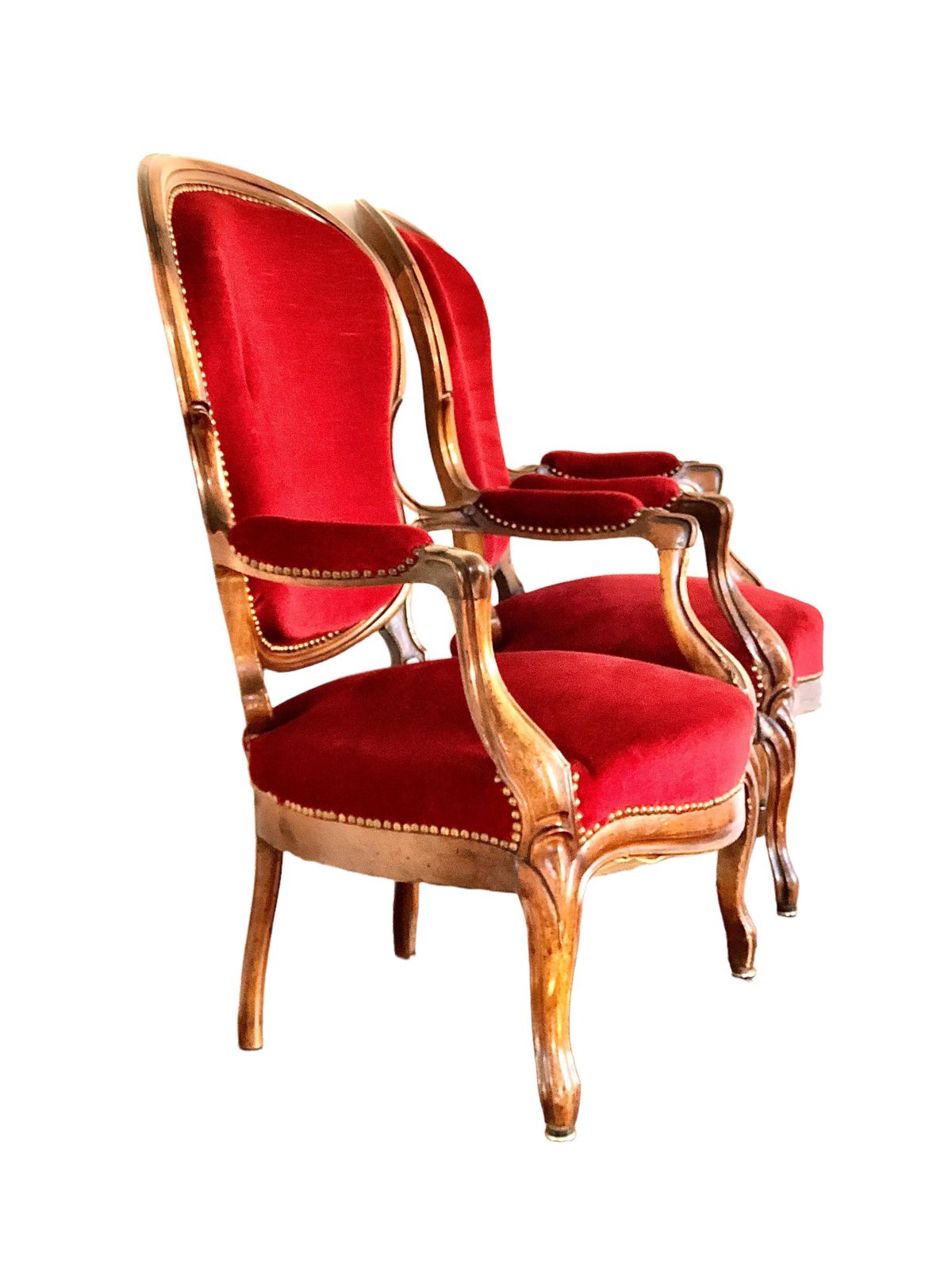 19th Century Pair Of Louis Philippe Period Walnut Armchairs photo buy