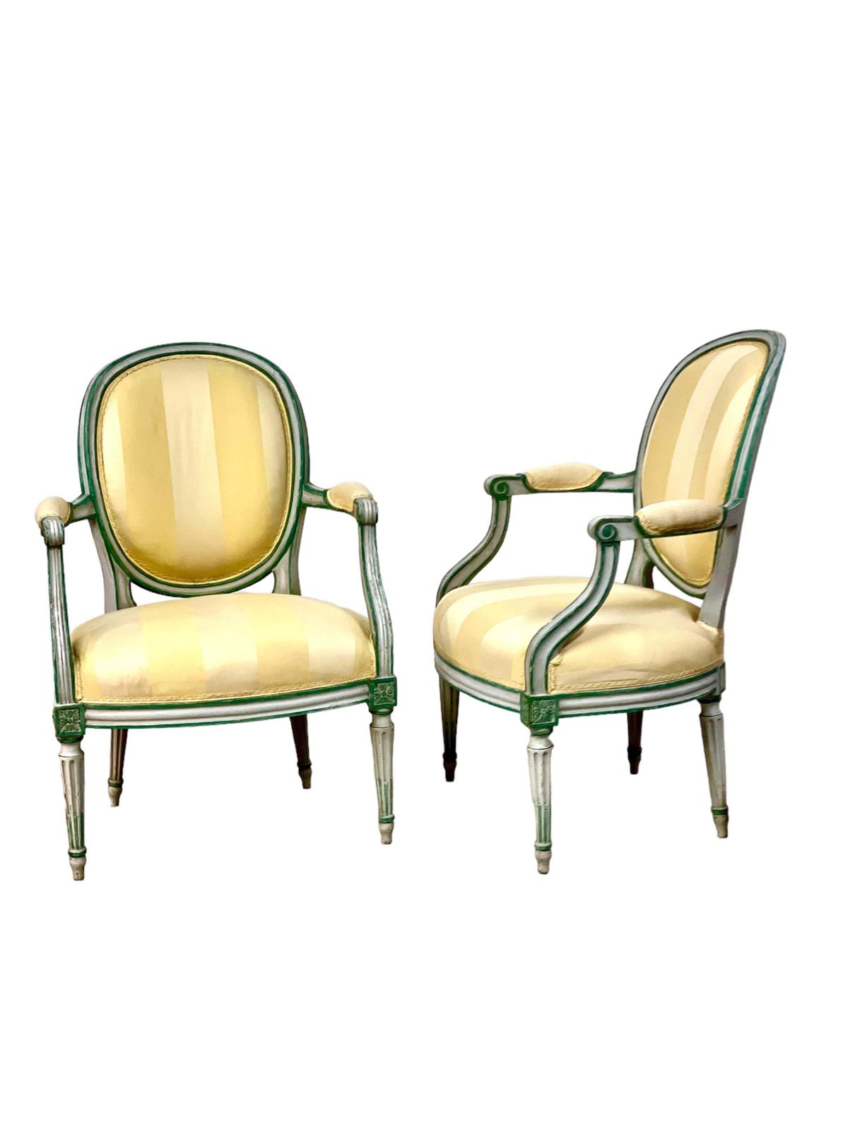 Pair Of Louis XVI Medaillon Armchairs, 18th Century photo furniture