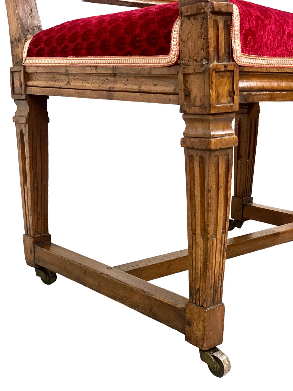 18th Century Louis XVI Walnut Armchair Attributed To Jean Nicolas Blanchard photo vinterior