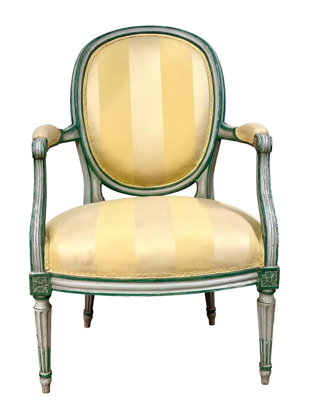 2791.0 Pair Of Louis XVI Medaillon Armchairs, 18th Century photo