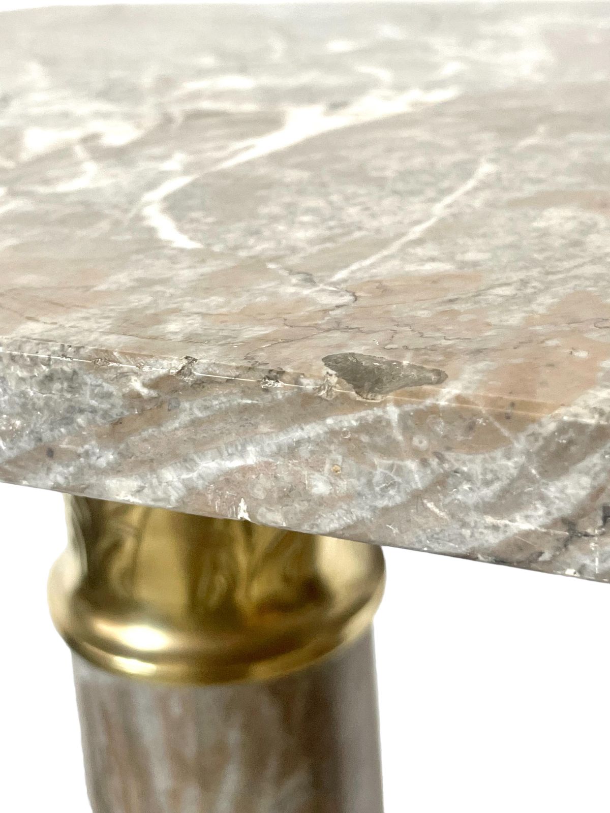 Grey Marble Pedestal With Gilt Bronze In A Louis XVI Style photo 1353.0