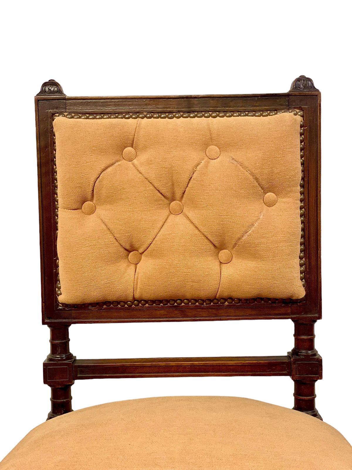 Set Of Five Upholstered Louis XIII Style Dining Chairs, 19th Century photo Furniture