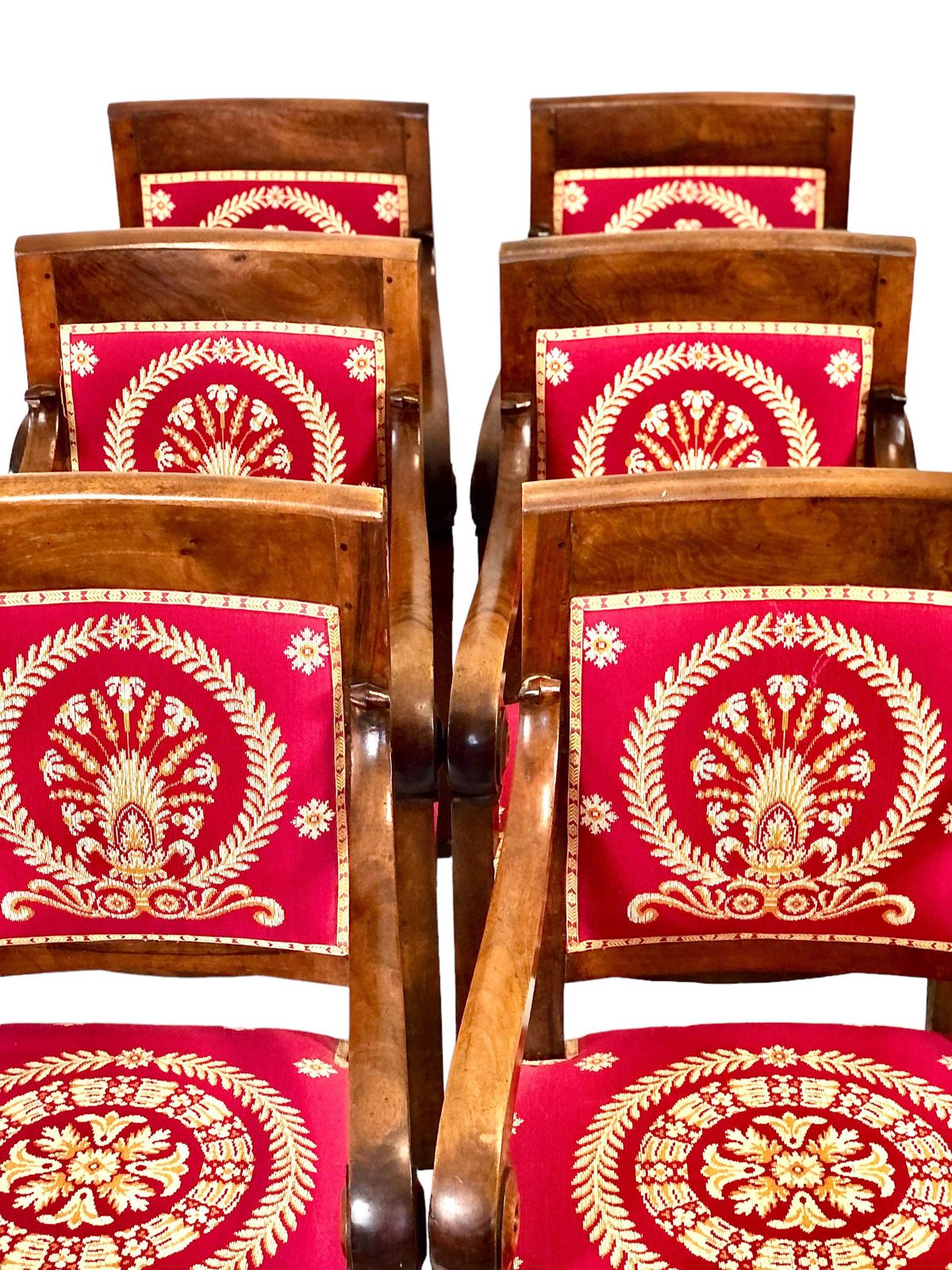 19th Century Suite Of 6 French Antique Dining Chairs photo for sale