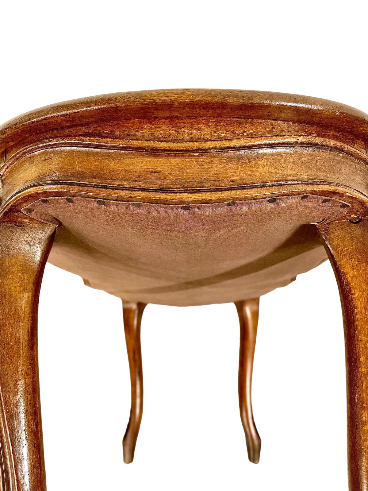 photo furniture 19th Century French Régence Style Walnut Piano Bench Or Stool