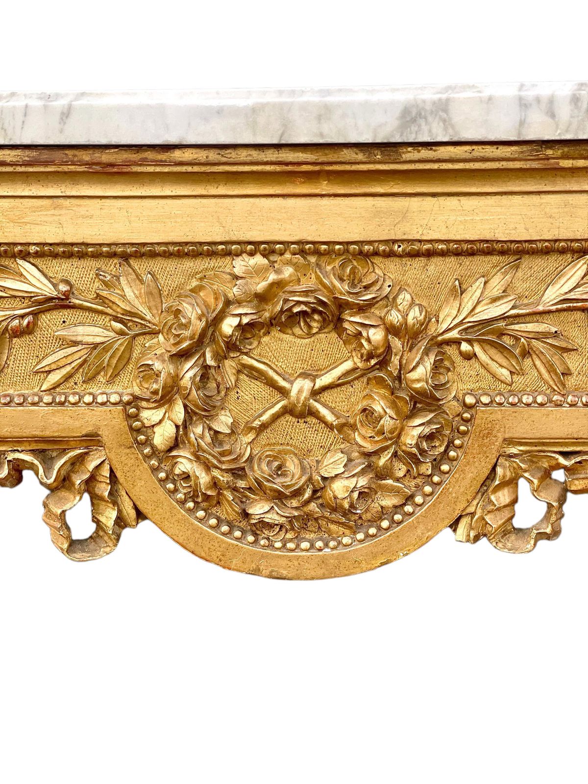 18th Century Opulent And Large Louis XVI Period Giltwood Console Table photo 21415.0