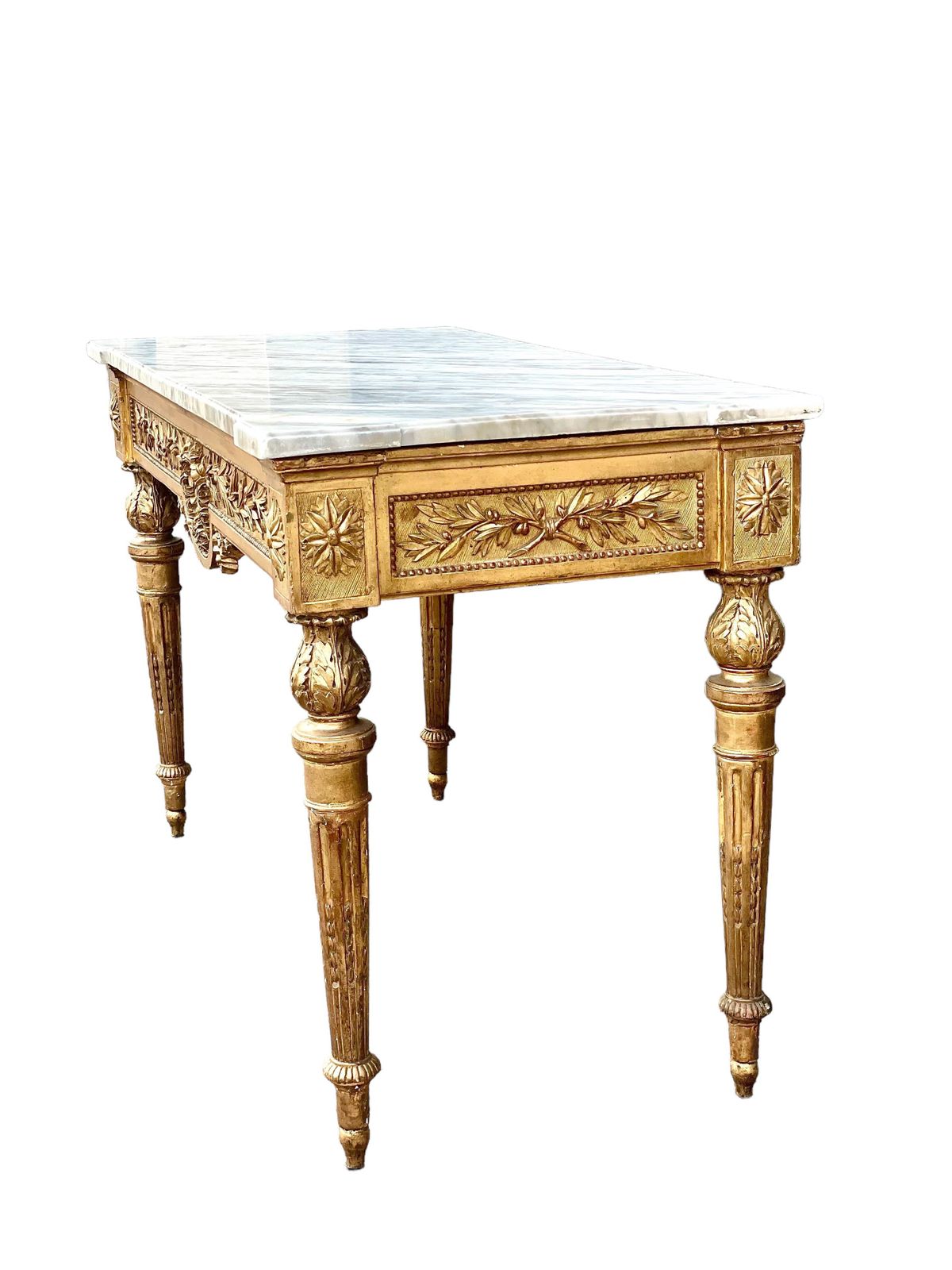 18th Century Opulent And Large Louis XVI Period Giltwood Console Table photo buy