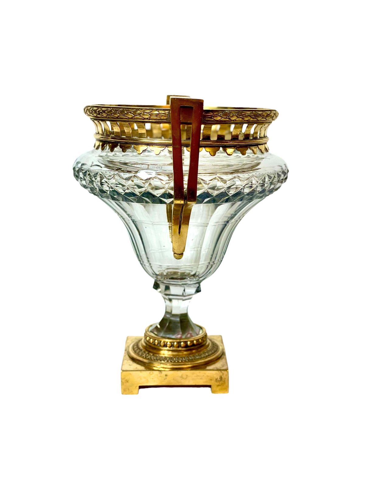 Crystal And Gilt Bronze Vase By Boin Taburet photo furniture