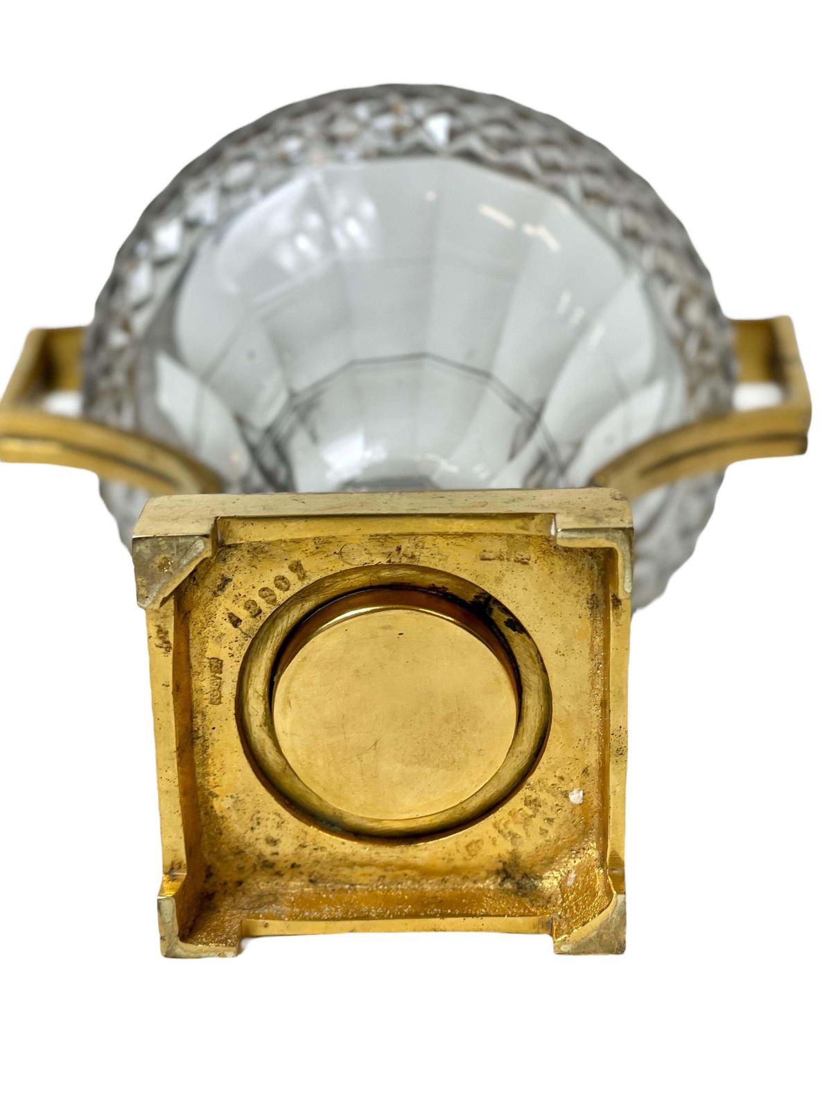 Crystal And Gilt Bronze Vase By Boin Taburet photo Home Decor