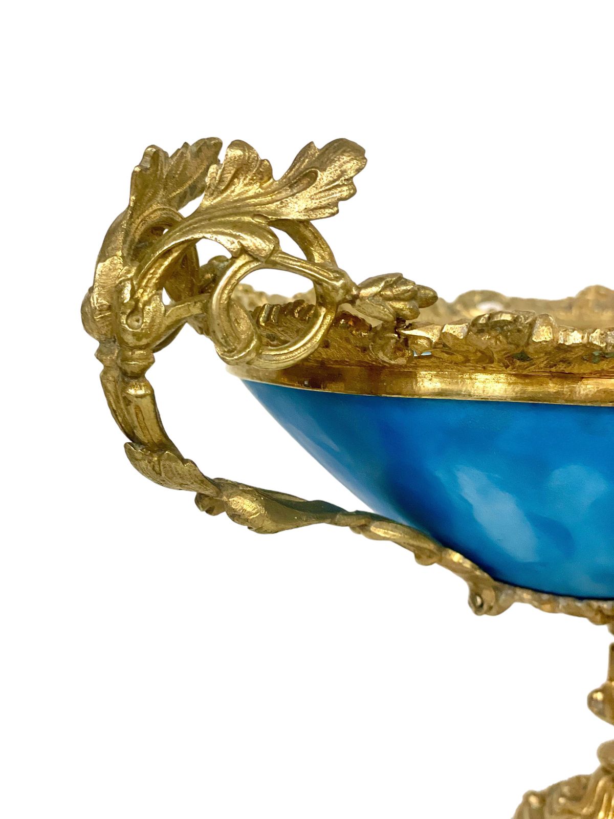19th Century Napoleon III Sèvres Style Porcelain And Bronze Centerpiece photo buy