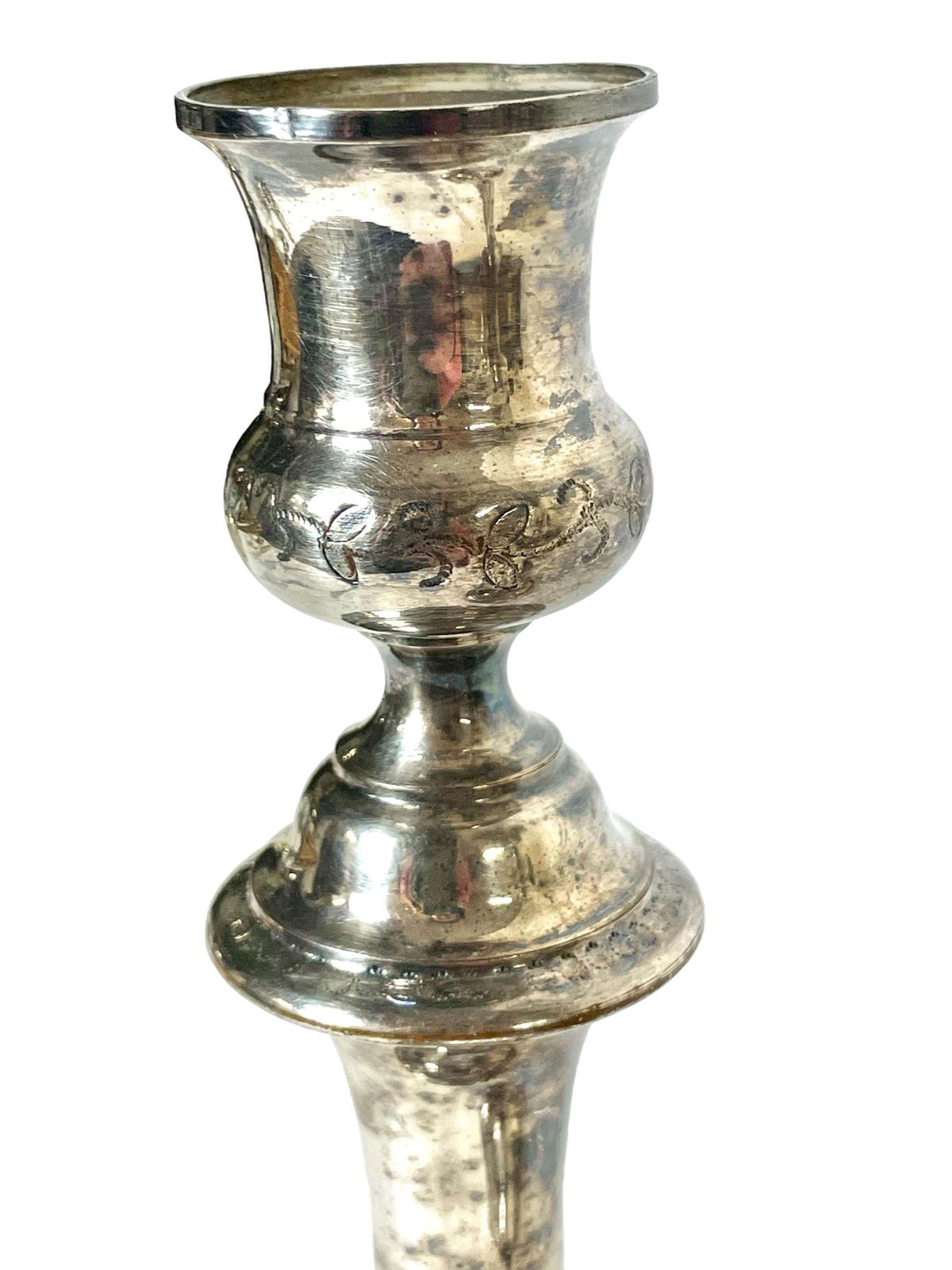 19th Century Pair Of Parisian Engraved Candle Holders photo furniture